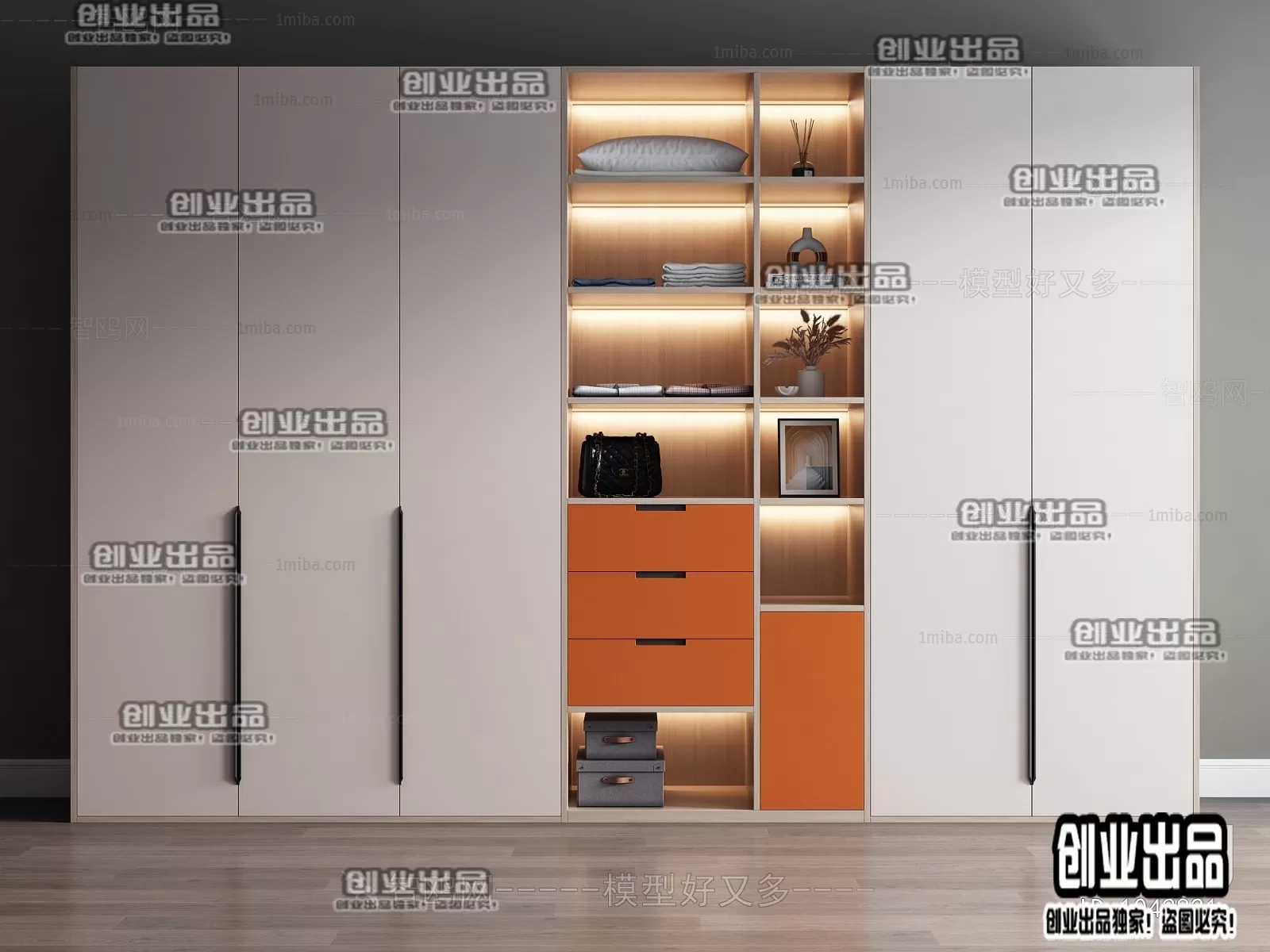 WARDROBE – 30 – FURNITURE 3D MODELS 2022 (VRAY)