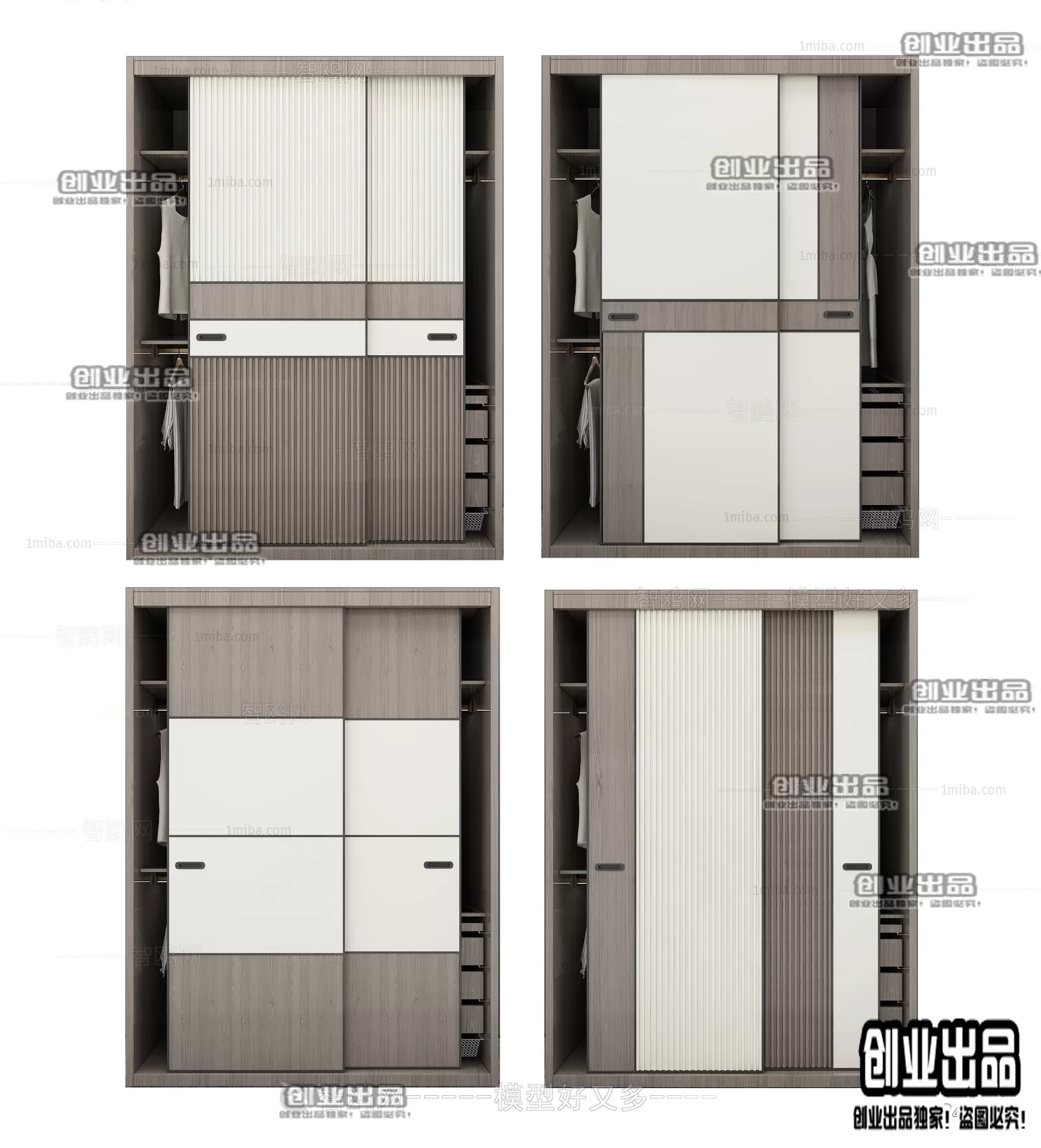 WARDROBE – 32 – FURNITURE 3D MODELS 2022 (VRAY)