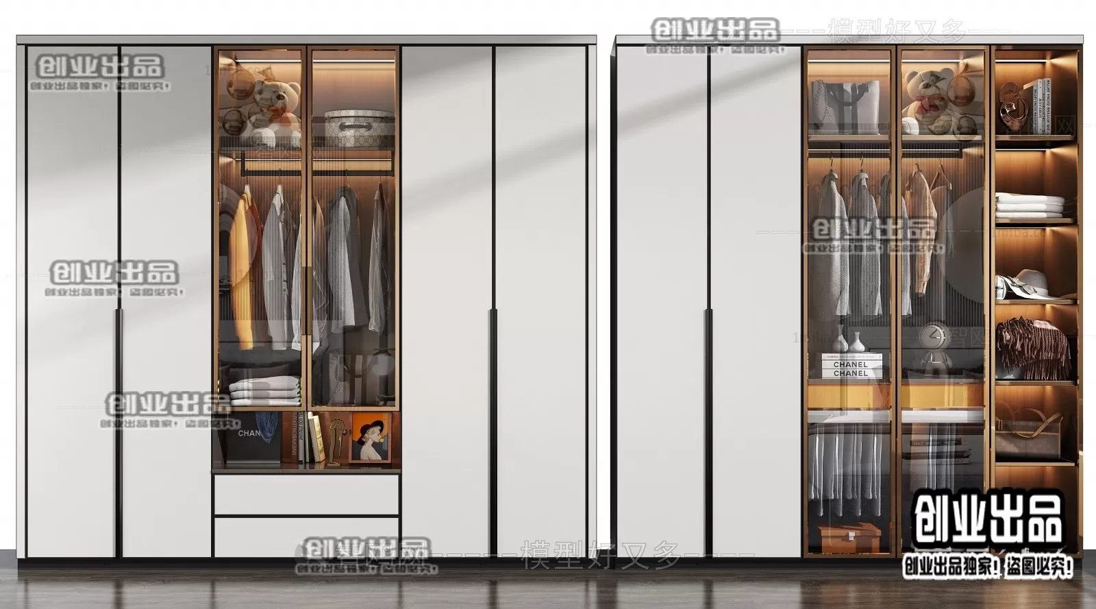 WARDROBE – 34 – FURNITURE 3D MODELS 2022 (VRAY)