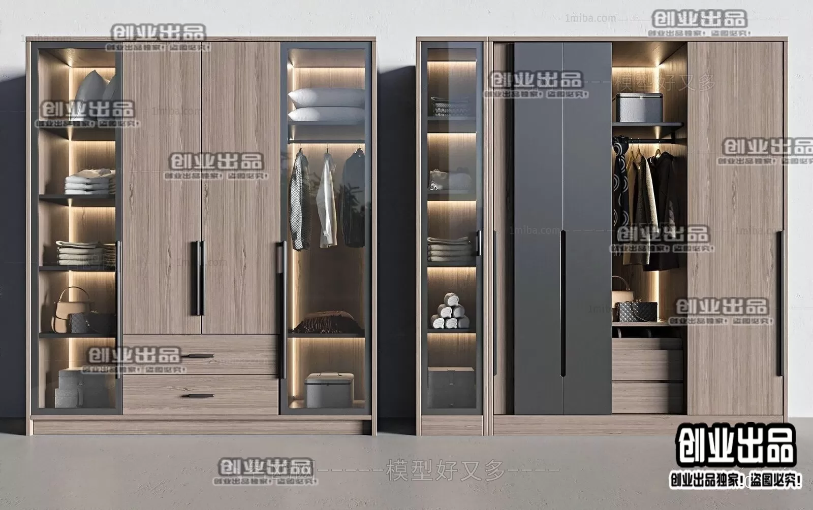 WARDROBE – 43 – FURNITURE 3D MODELS 2022 (VRAY)