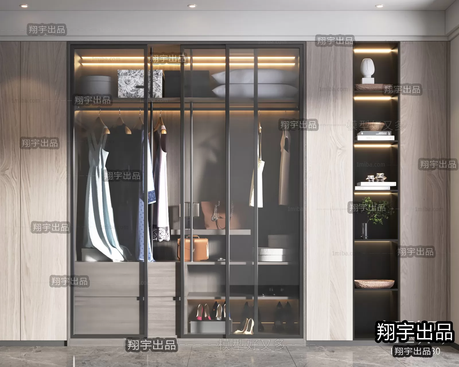 WARDROBE – 7 – FURNITURE 3D MODELS 2022 (VRAY)