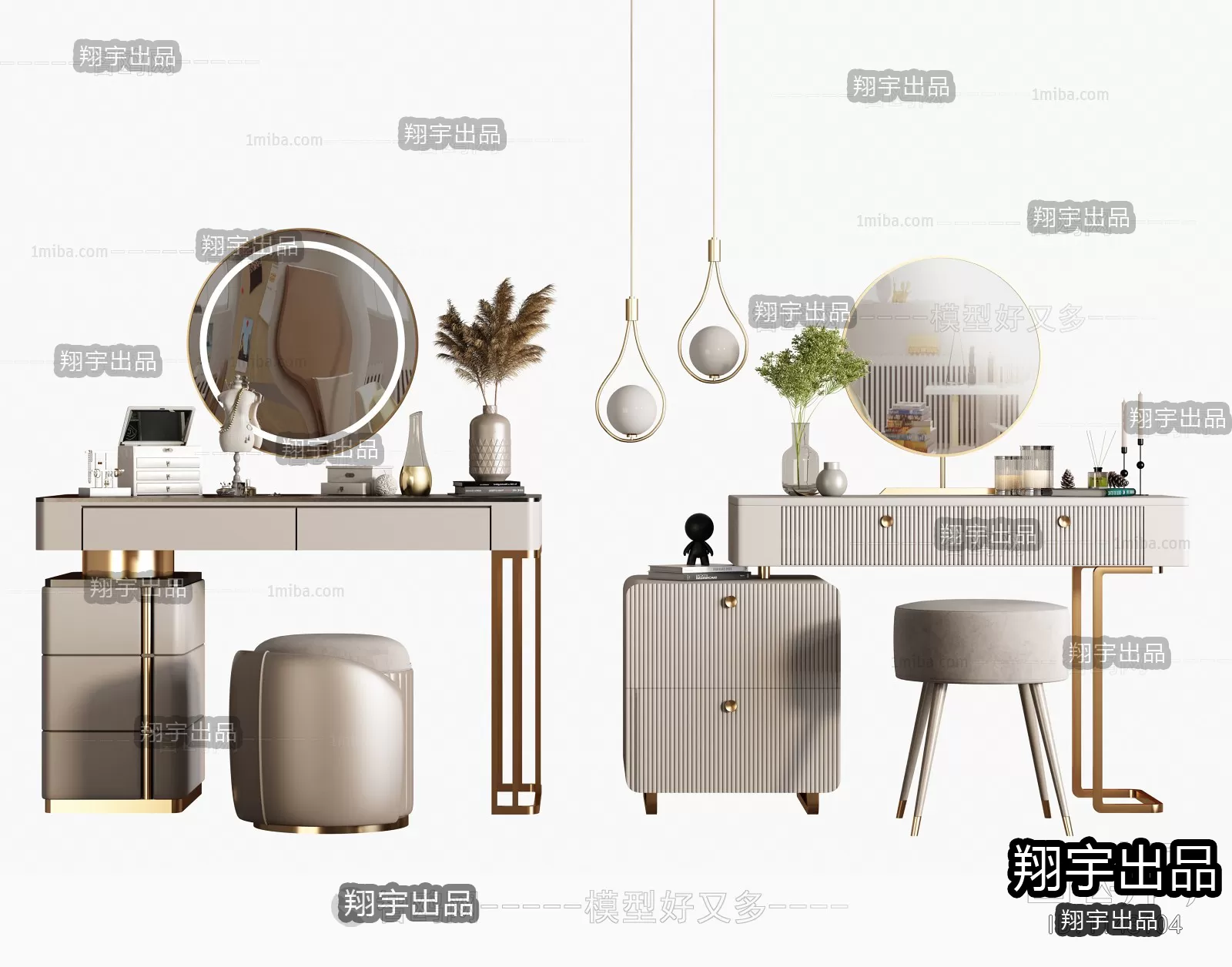 DRESSING TABLE – A5 – FURNITURE 3D MODELS 2022 (VRAY)