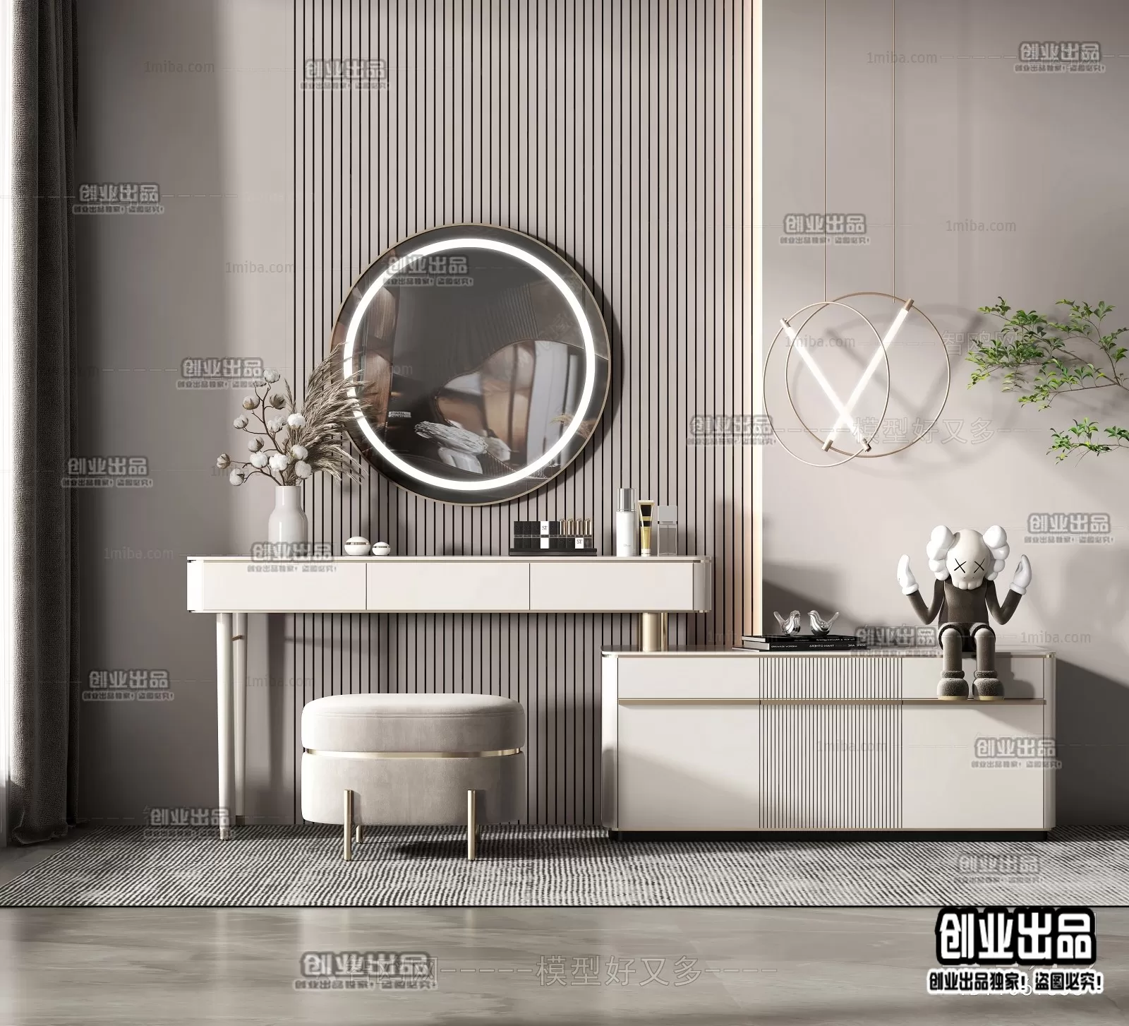 DRESSING TABLE – B1 – FURNITURE 3D MODELS 2022 (VRAY)