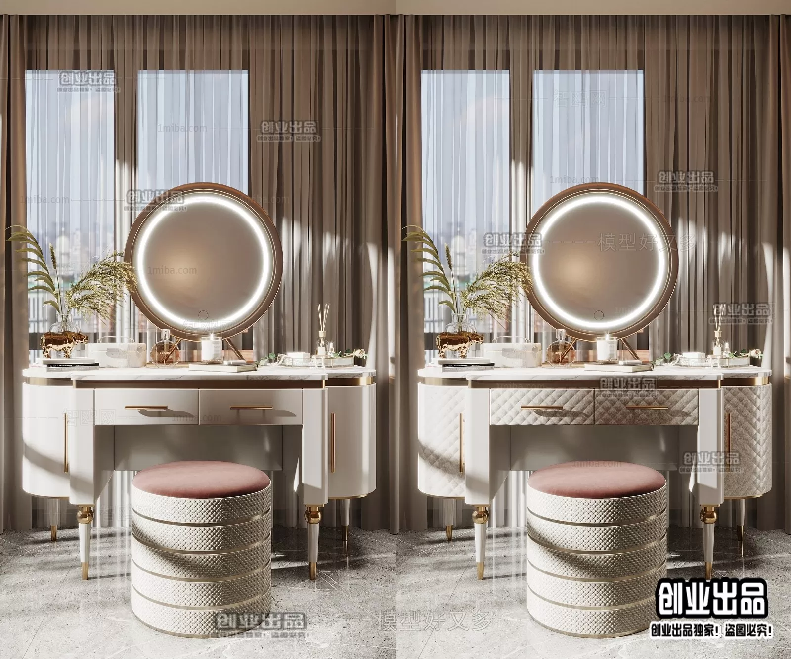 DRESSING TABLE – B11 – FURNITURE 3D MODELS 2022 (VRAY)