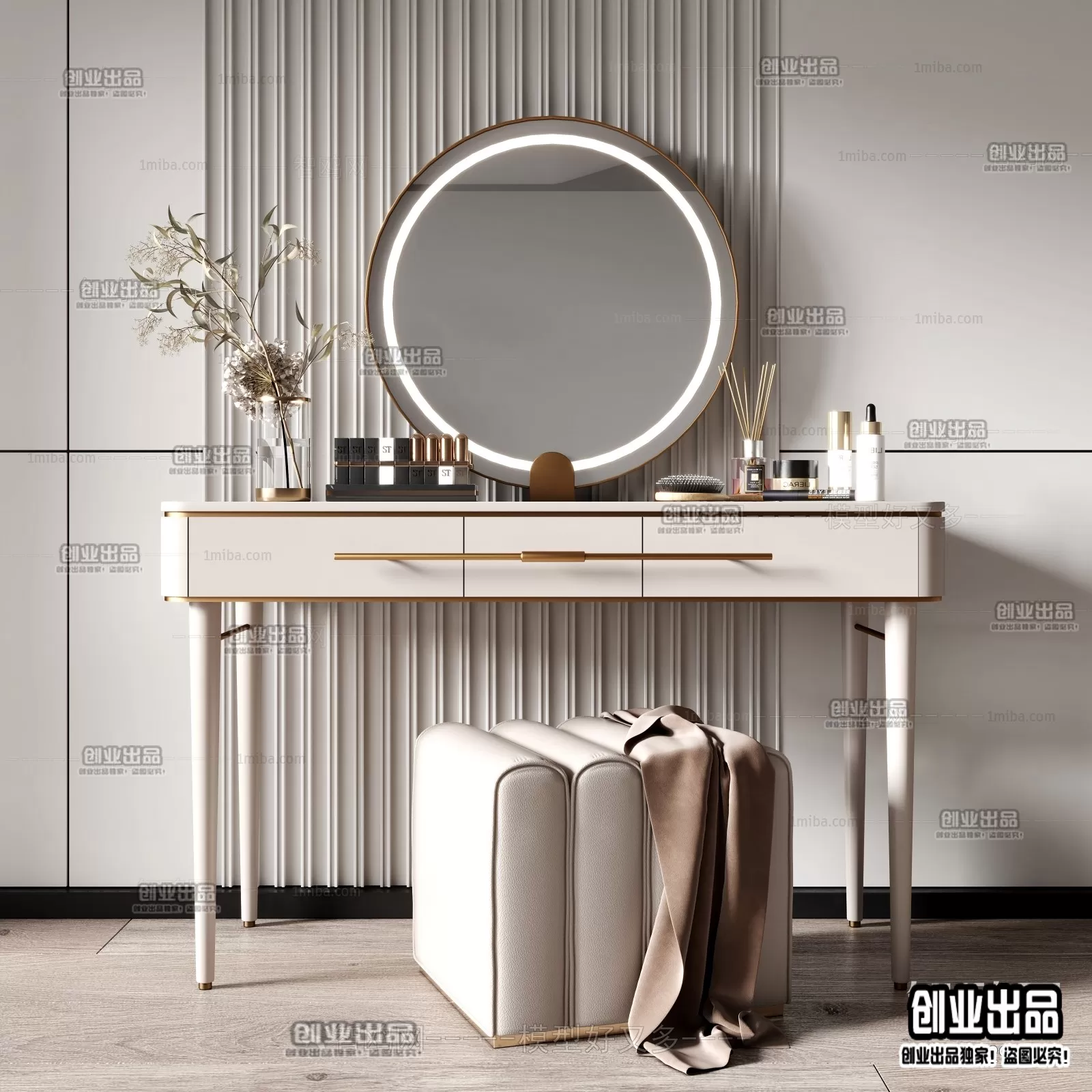 DRESSING TABLE – B12 – FURNITURE 3D MODELS 2022 (VRAY)