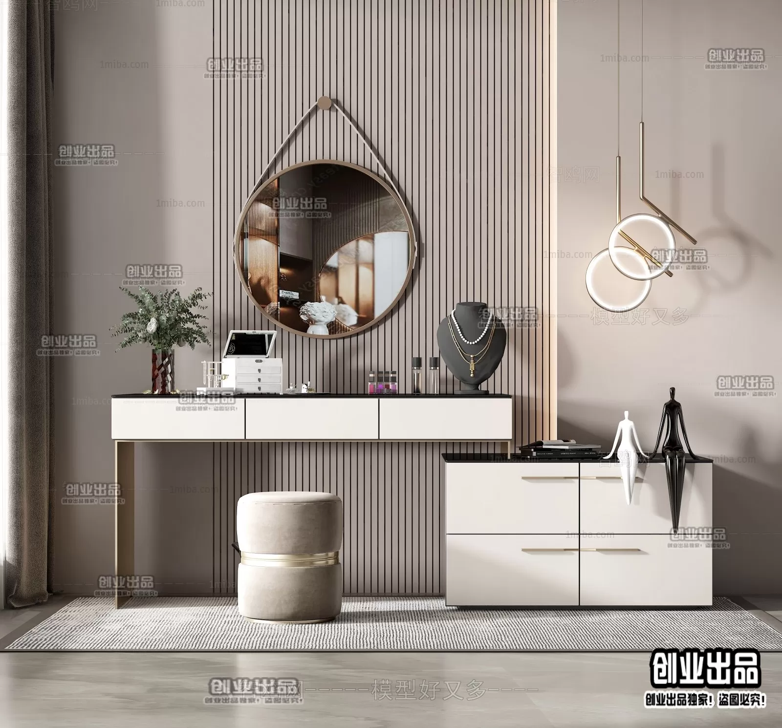 DRESSING TABLE – B2 – FURNITURE 3D MODELS 2022 (VRAY)