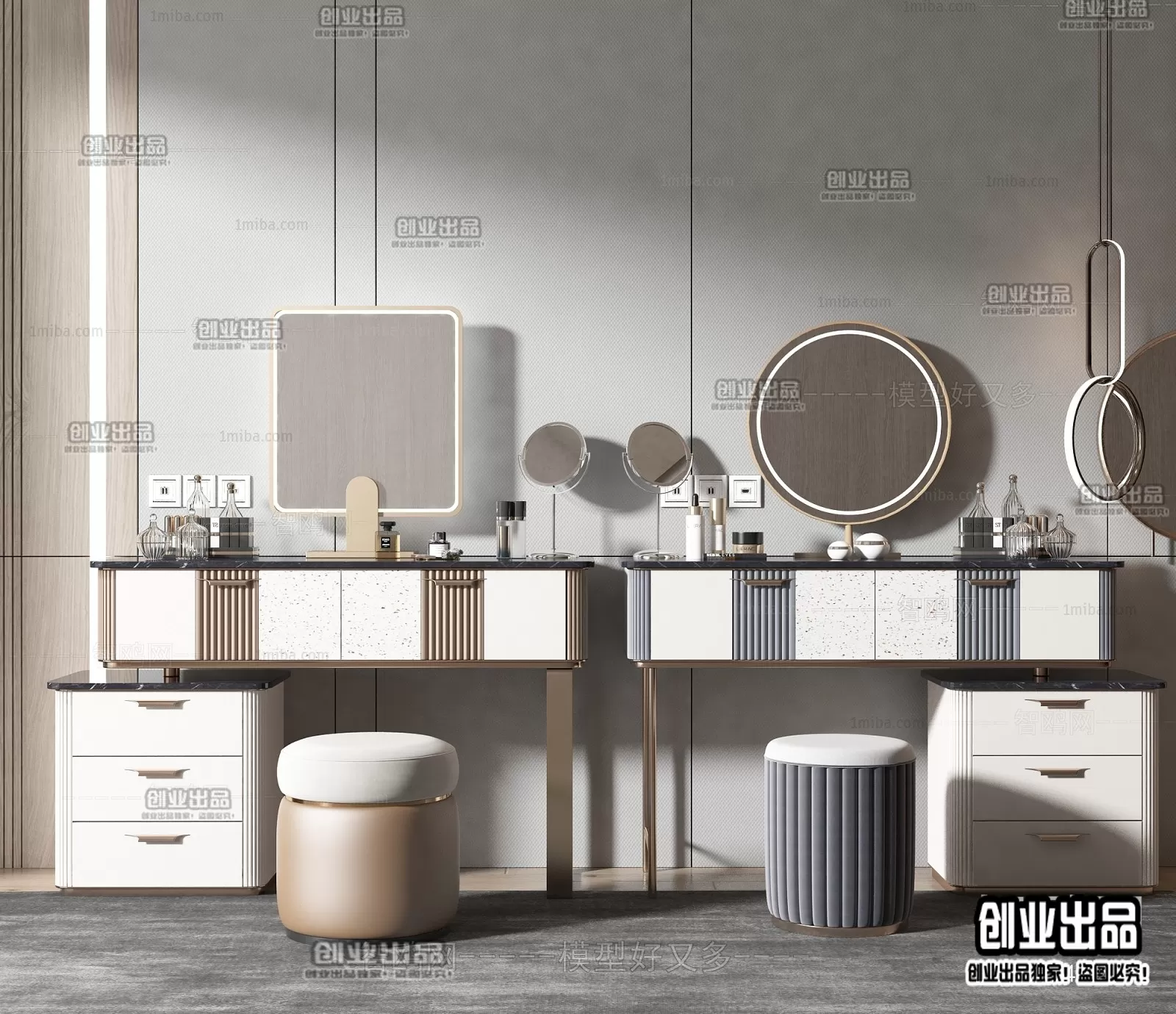 DRESSING TABLE – B20 – FURNITURE 3D MODELS 2022 (VRAY)
