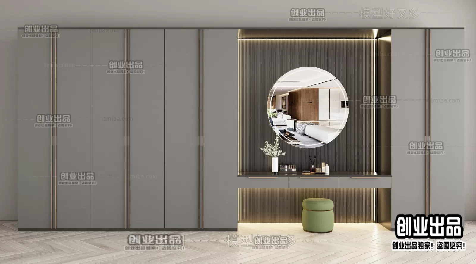 DRESSING TABLE – B28 – FURNITURE 3D MODELS 2022 (VRAY)