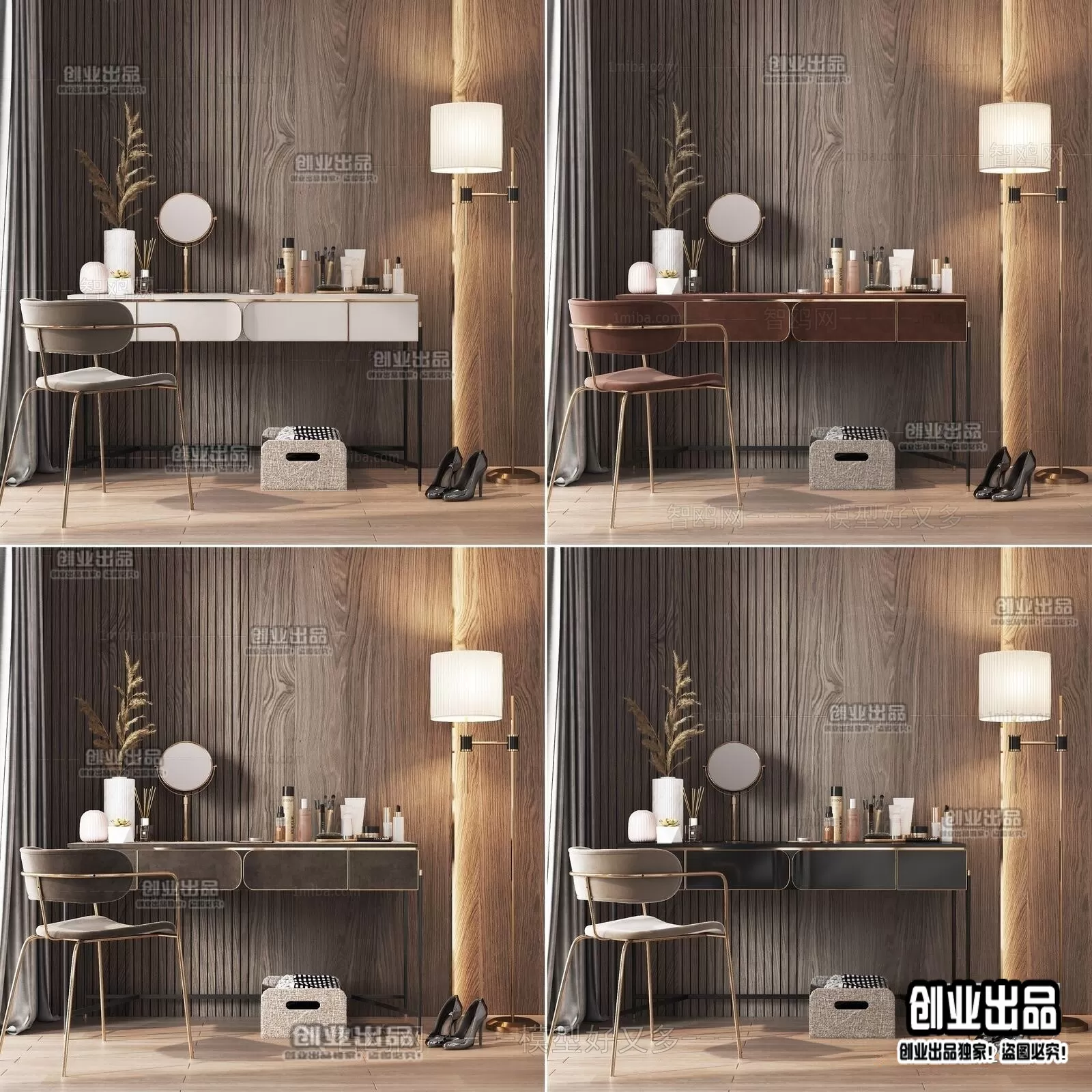 DRESSING TABLE – B29 – FURNITURE 3D MODELS 2022 (VRAY)