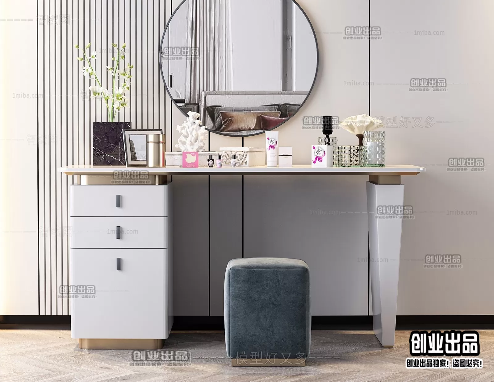 DRESSING TABLE – B33 – FURNITURE 3D MODELS 2022 (VRAY)
