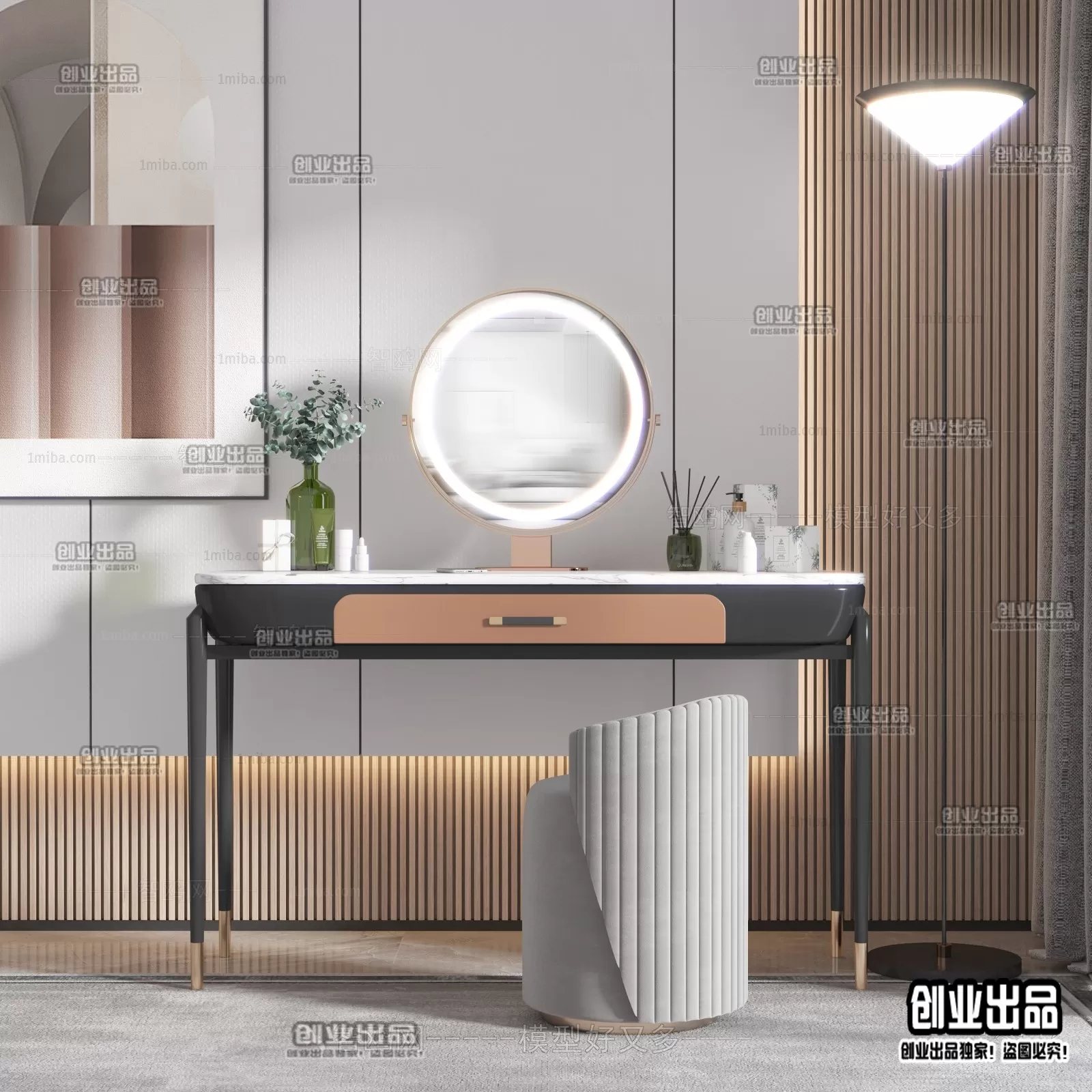 DRESSING TABLE – B35 – FURNITURE 3D MODELS 2022 (VRAY)