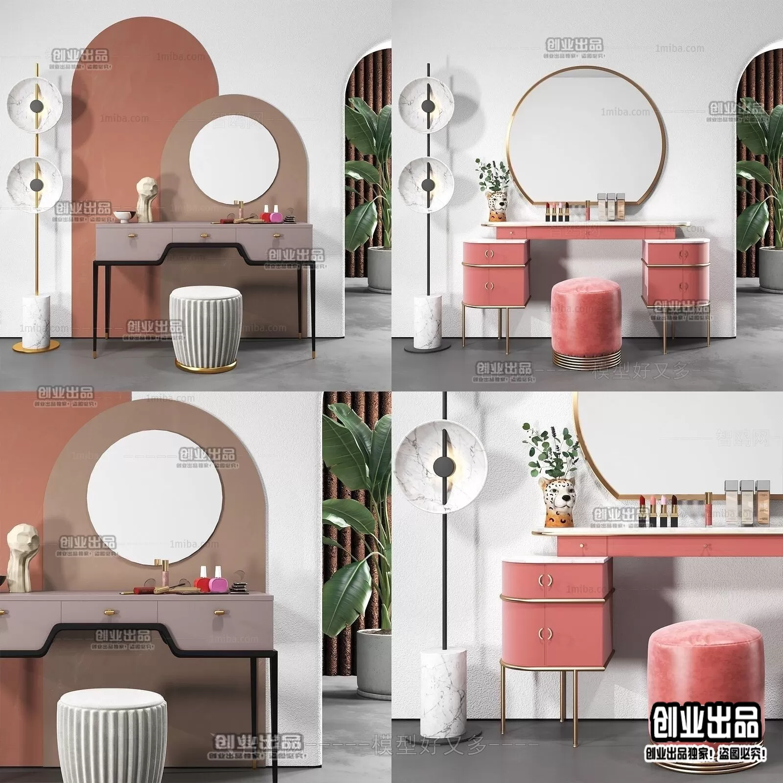 DRESSING TABLE – B37 – FURNITURE 3D MODELS 2022 (VRAY)