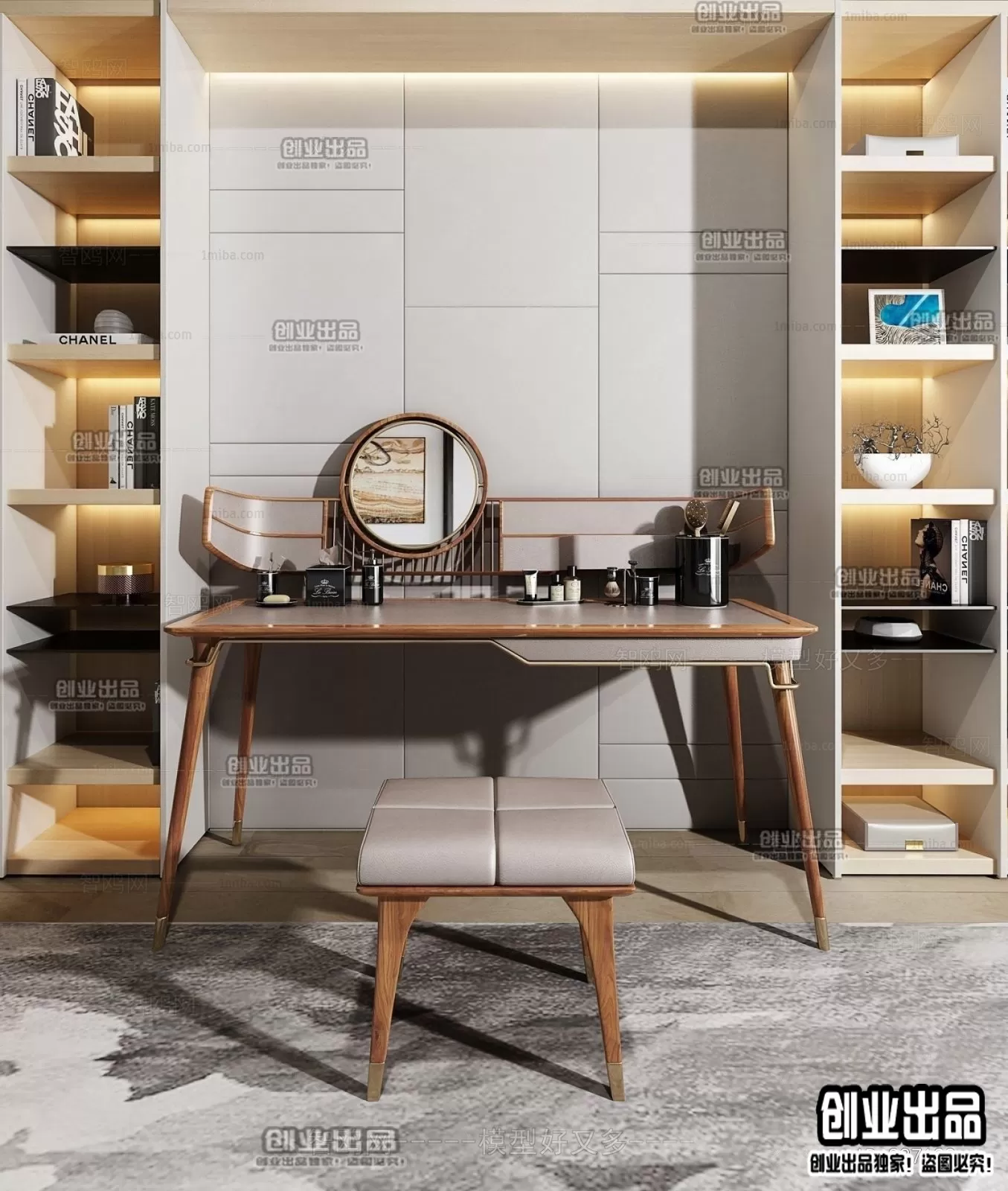 DRESSING TABLE – B38 – FURNITURE 3D MODELS 2022 (VRAY)