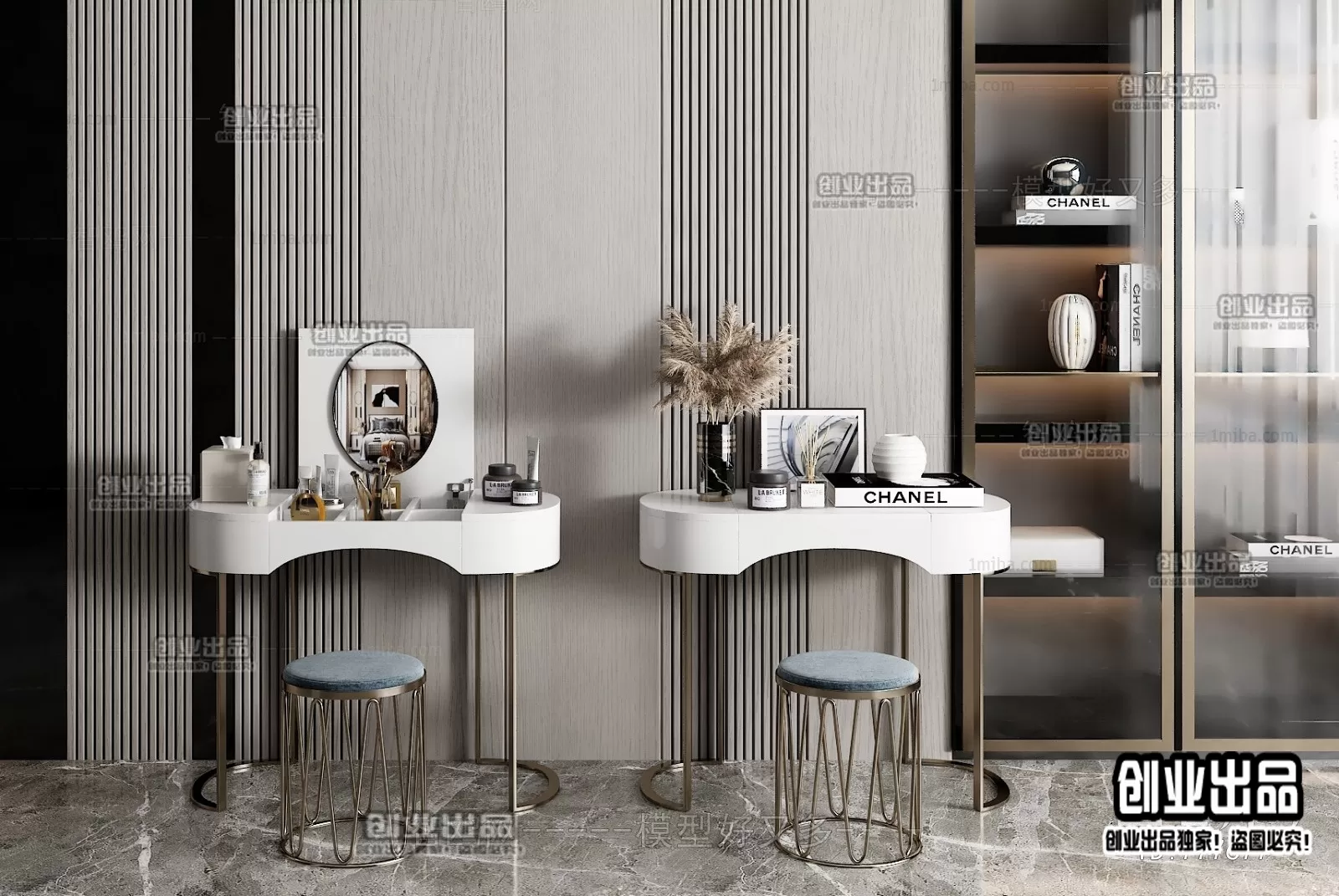 DRESSING TABLE – B41 – FURNITURE 3D MODELS 2022 (VRAY)