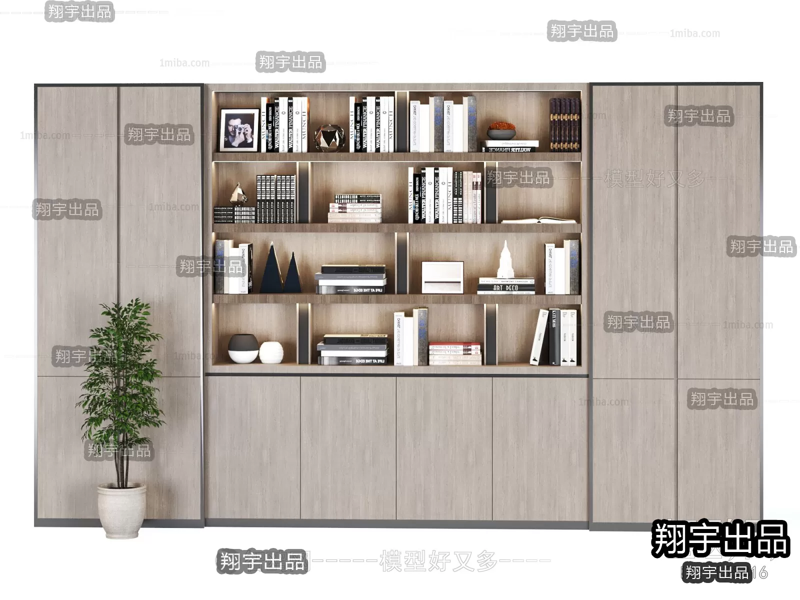 BOOK CASE – A11 – FURNITURE 3D MODELS 2022 (VRAY)