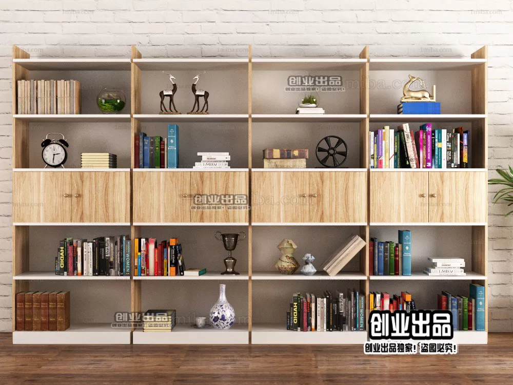 BOOK CASE – B108 – FURNITURE 3D MODELS 2022 (VRAY)