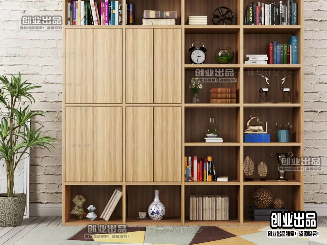 BOOK CASE – B112 – FURNITURE 3D MODELS 2022 (VRAY)