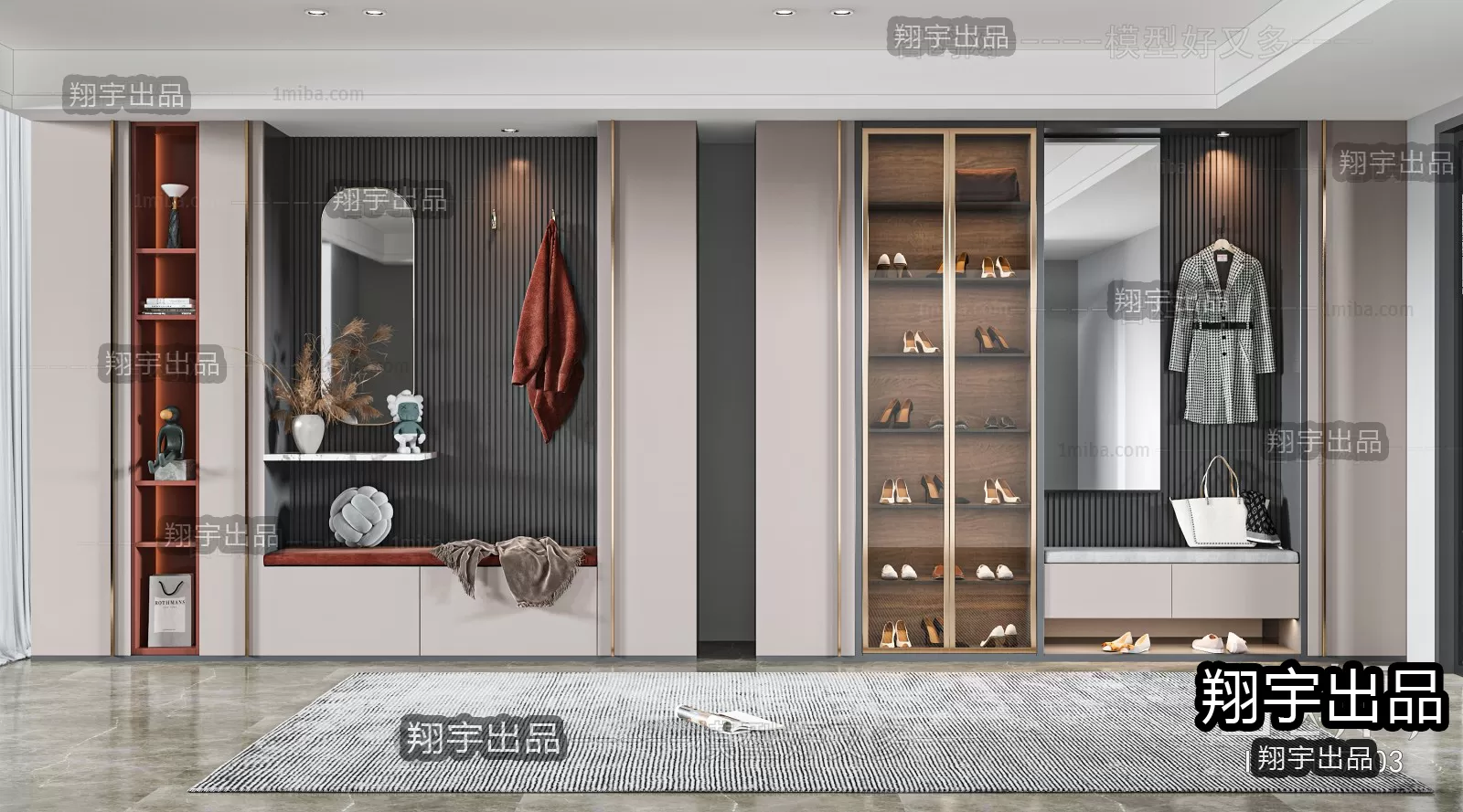 SHOE CABINET – A11 – FURNITURE 3D MODELS 2022 (VRAY)