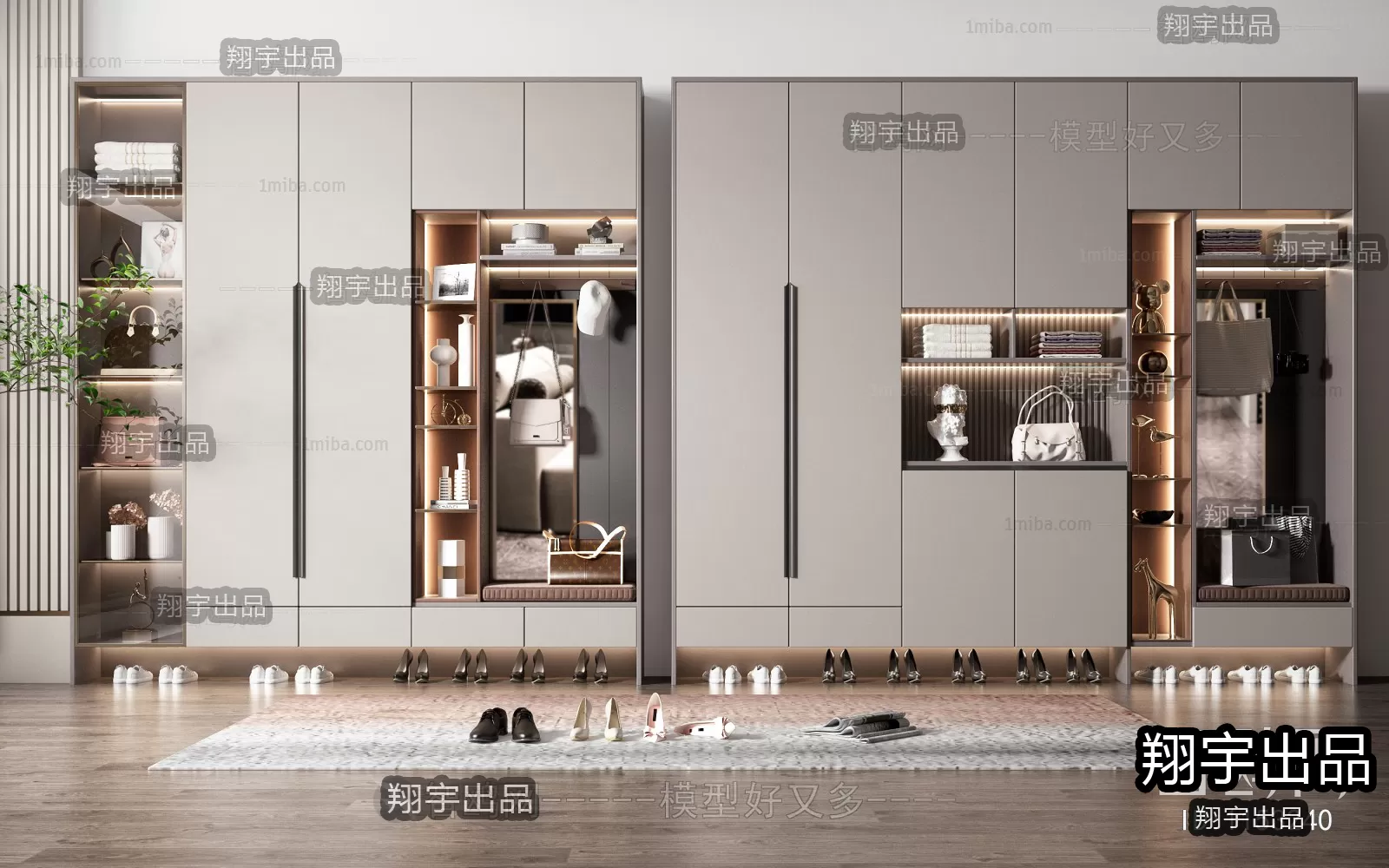 SHOE CABINET – A4 – FURNITURE 3D MODELS 2022 (VRAY)