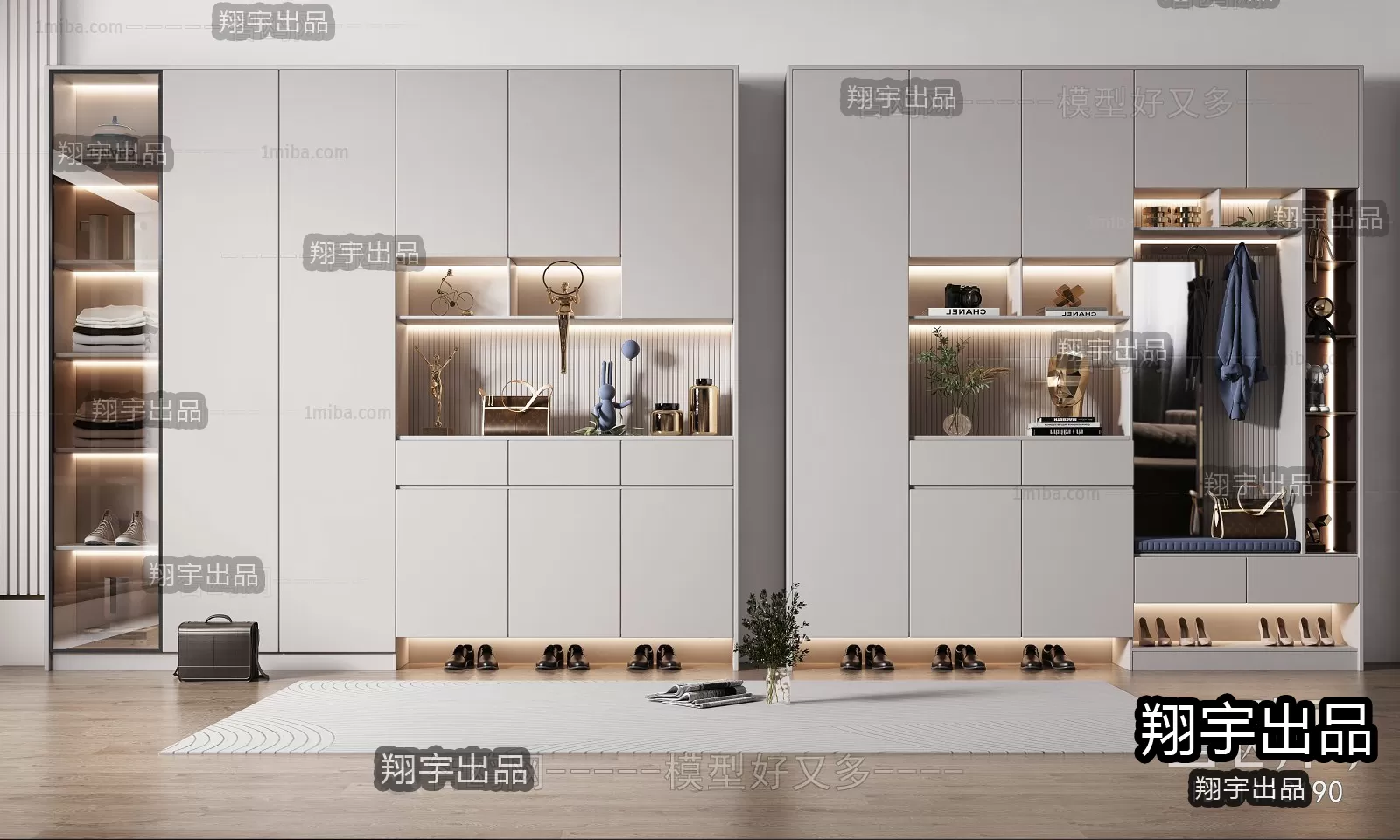 SHOE CABINET – A7 – FURNITURE 3D MODELS 2022 (VRAY)
