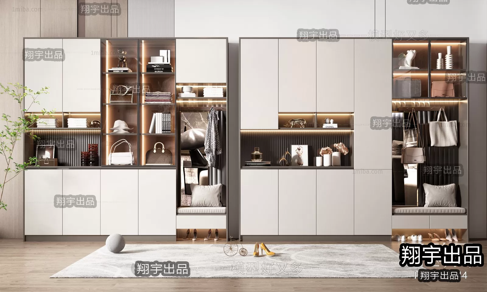 SHOE CABINET – A8 – FURNITURE 3D MODELS 2022 (VRAY)