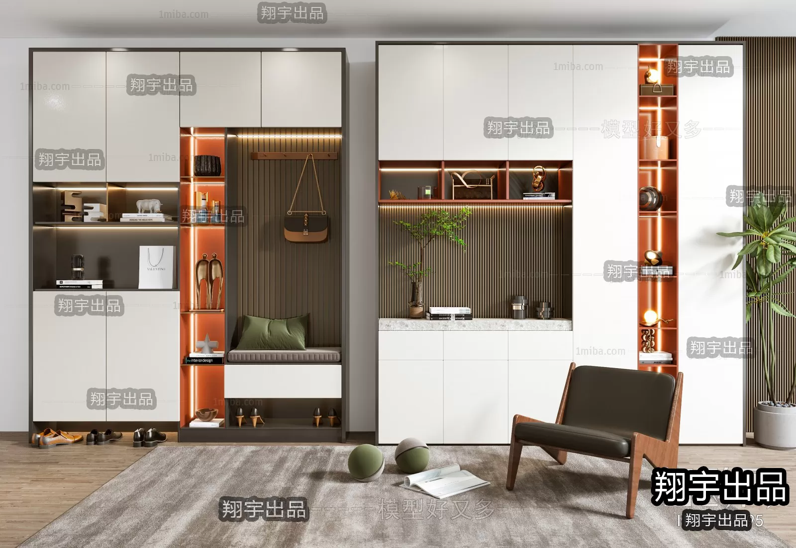 SHOE CABINET – A9 – FURNITURE 3D MODELS 2022 (VRAY)