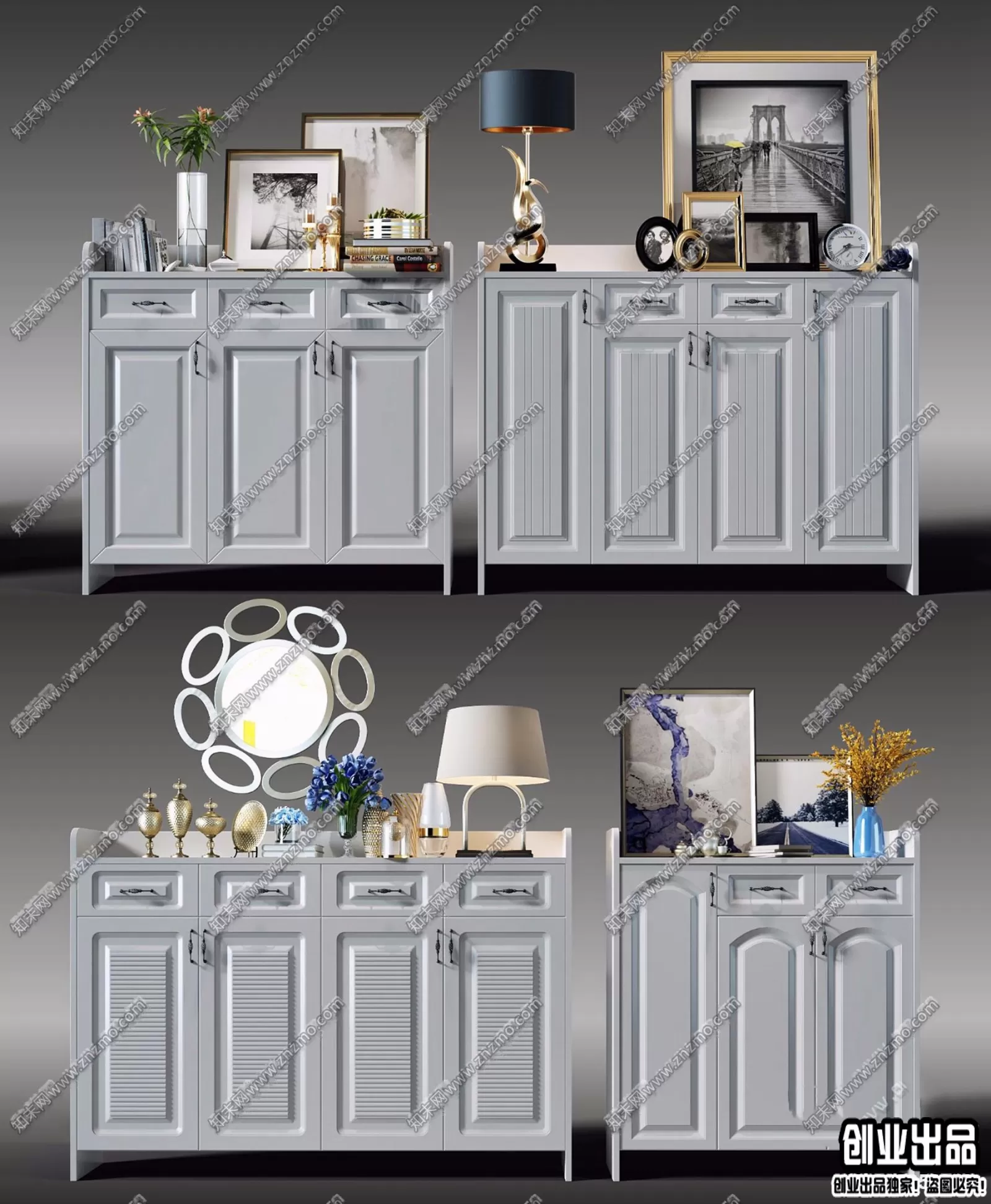 SHOE CABINET – B65 – FURNITURE 3D MODELS 2022 (VRAY)