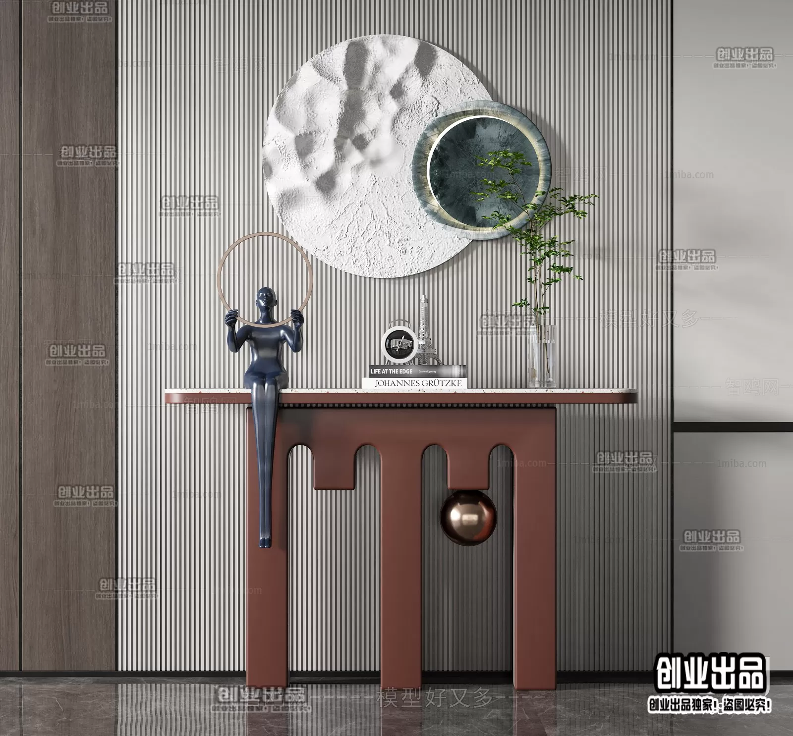 CONSOLE TABLE – 2 – FURNITURE 3D MODELS 2022 (VRAY)