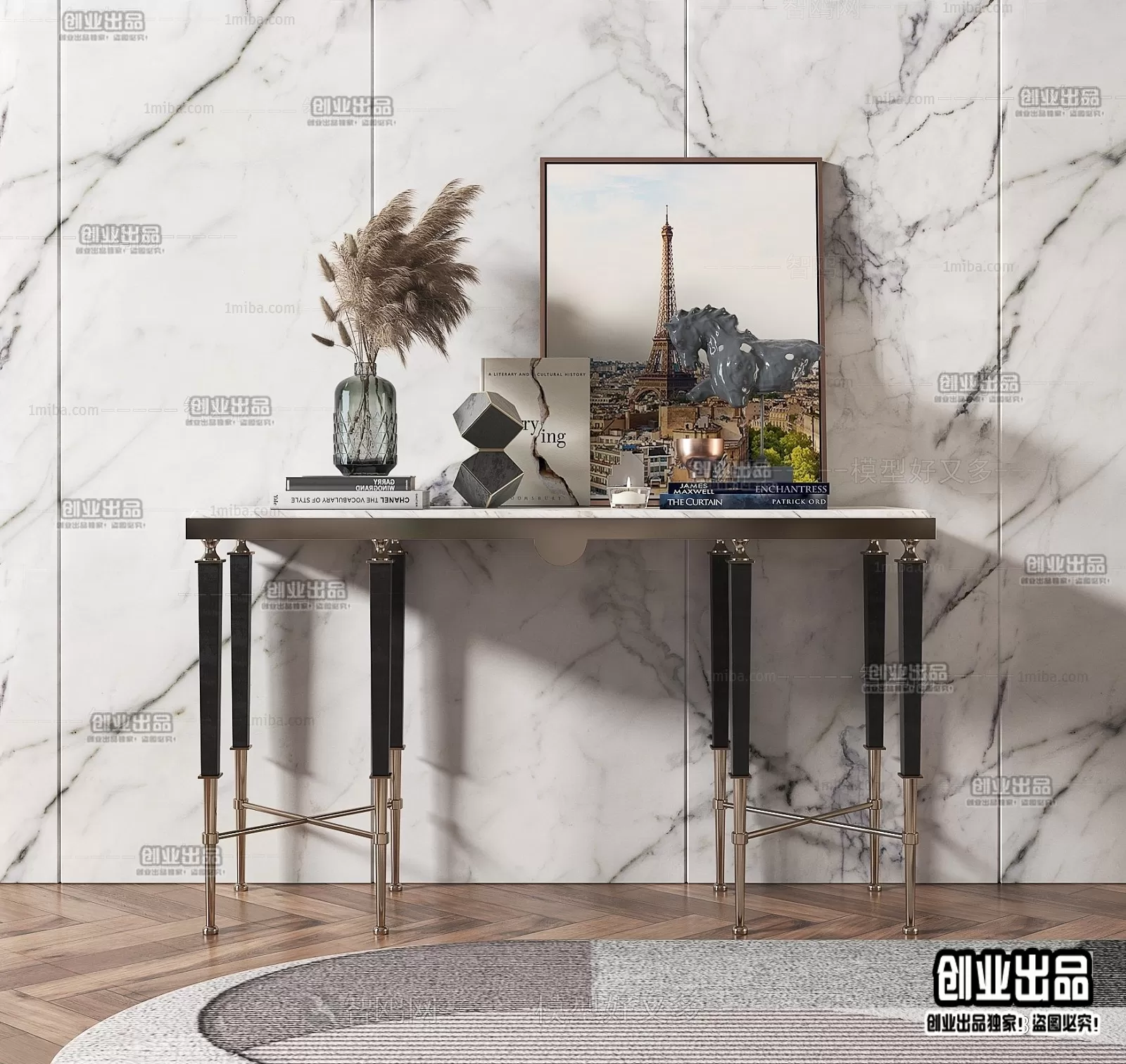 CONSOLE TABLE – 20 – FURNITURE 3D MODELS 2022 (VRAY)