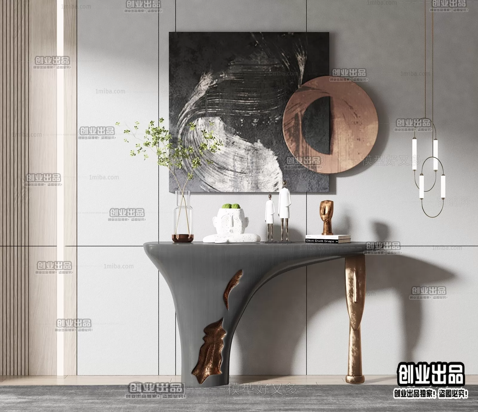 CONSOLE TABLE – 22 – FURNITURE 3D MODELS 2022 (VRAY)