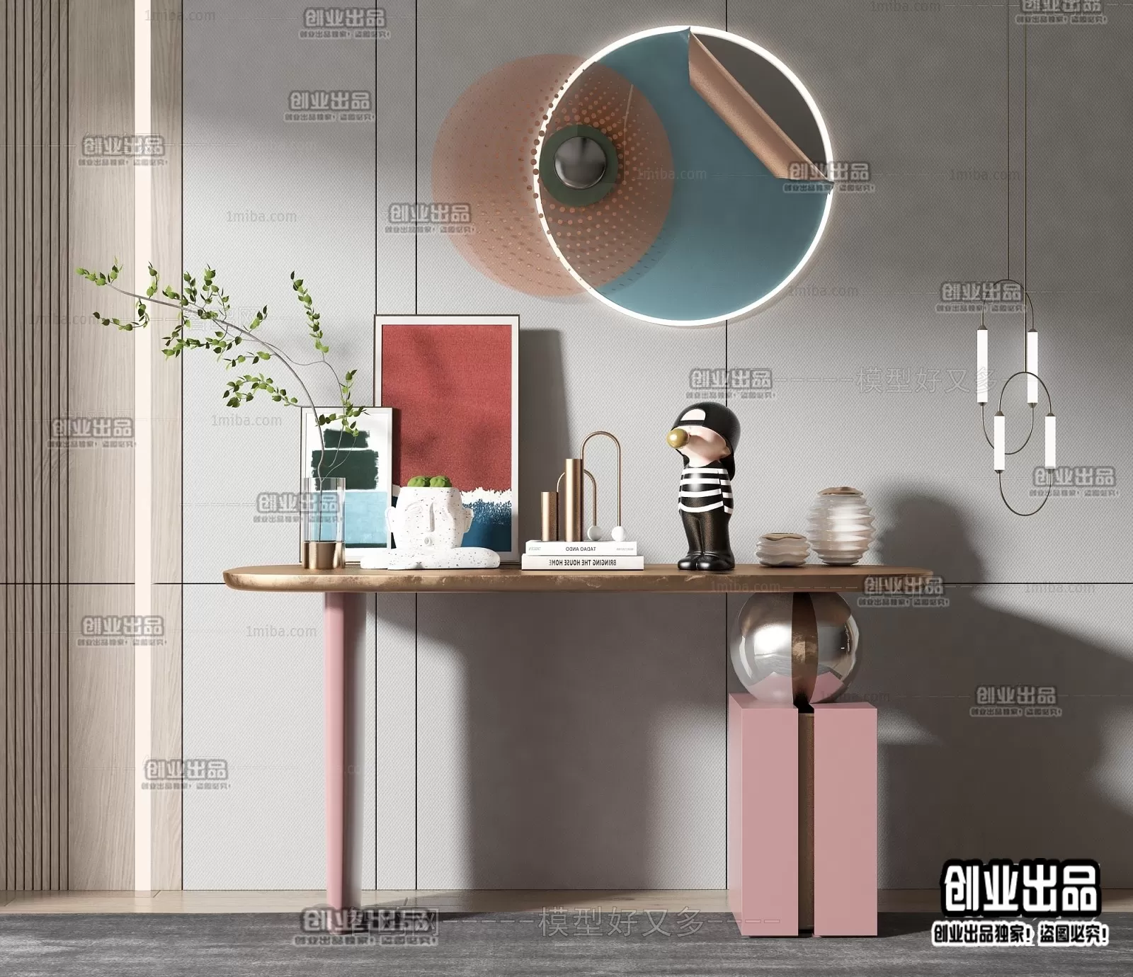 CONSOLE TABLE – 25 – FURNITURE 3D MODELS 2022 (VRAY)