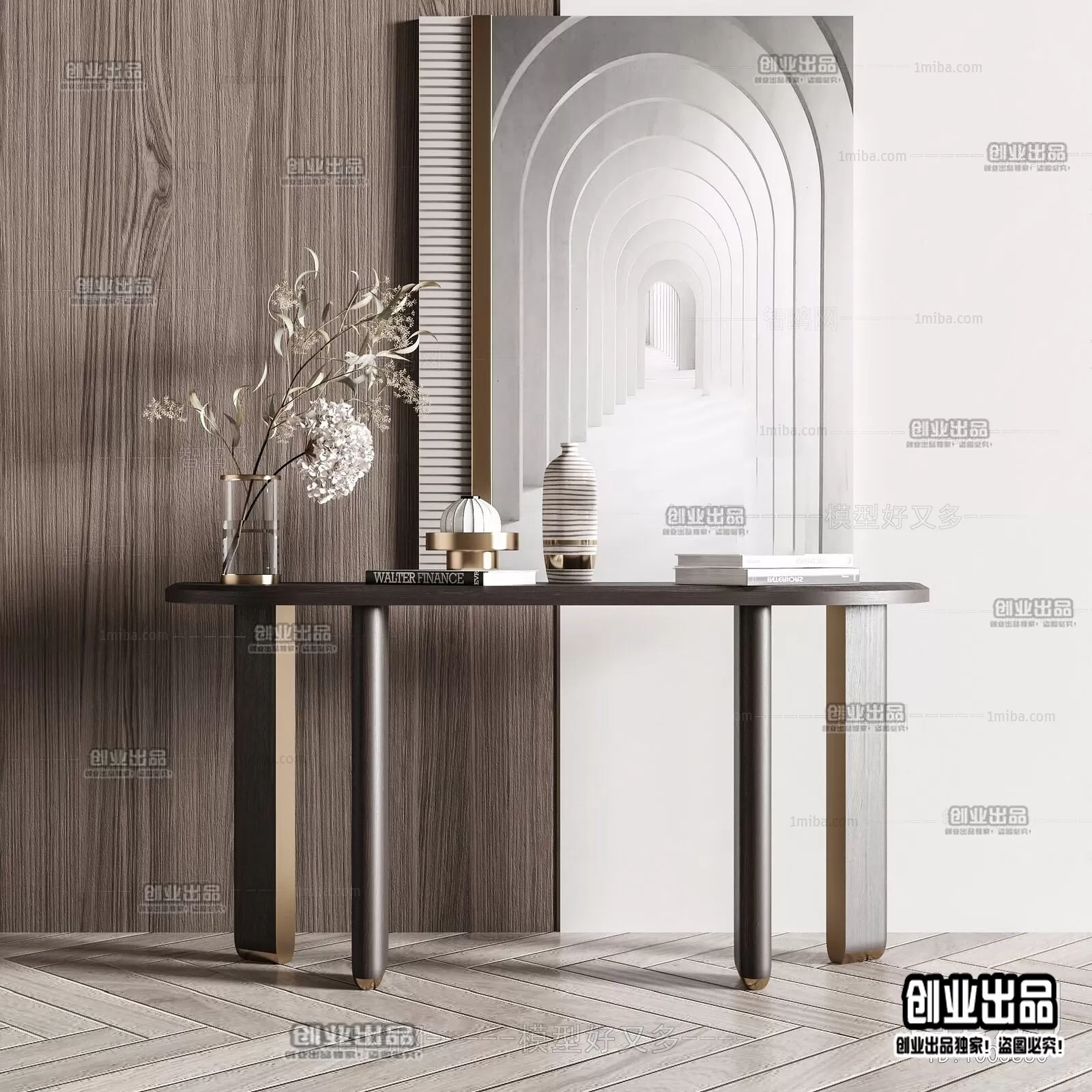 CONSOLE TABLE – 27 – FURNITURE 3D MODELS 2022 (VRAY)