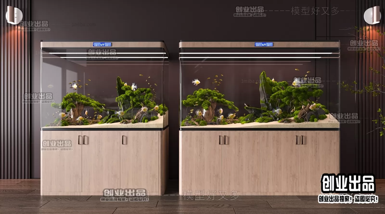 FISH TANK – 26 – FURNITURE 3D MODELS 2022 (VRAY)