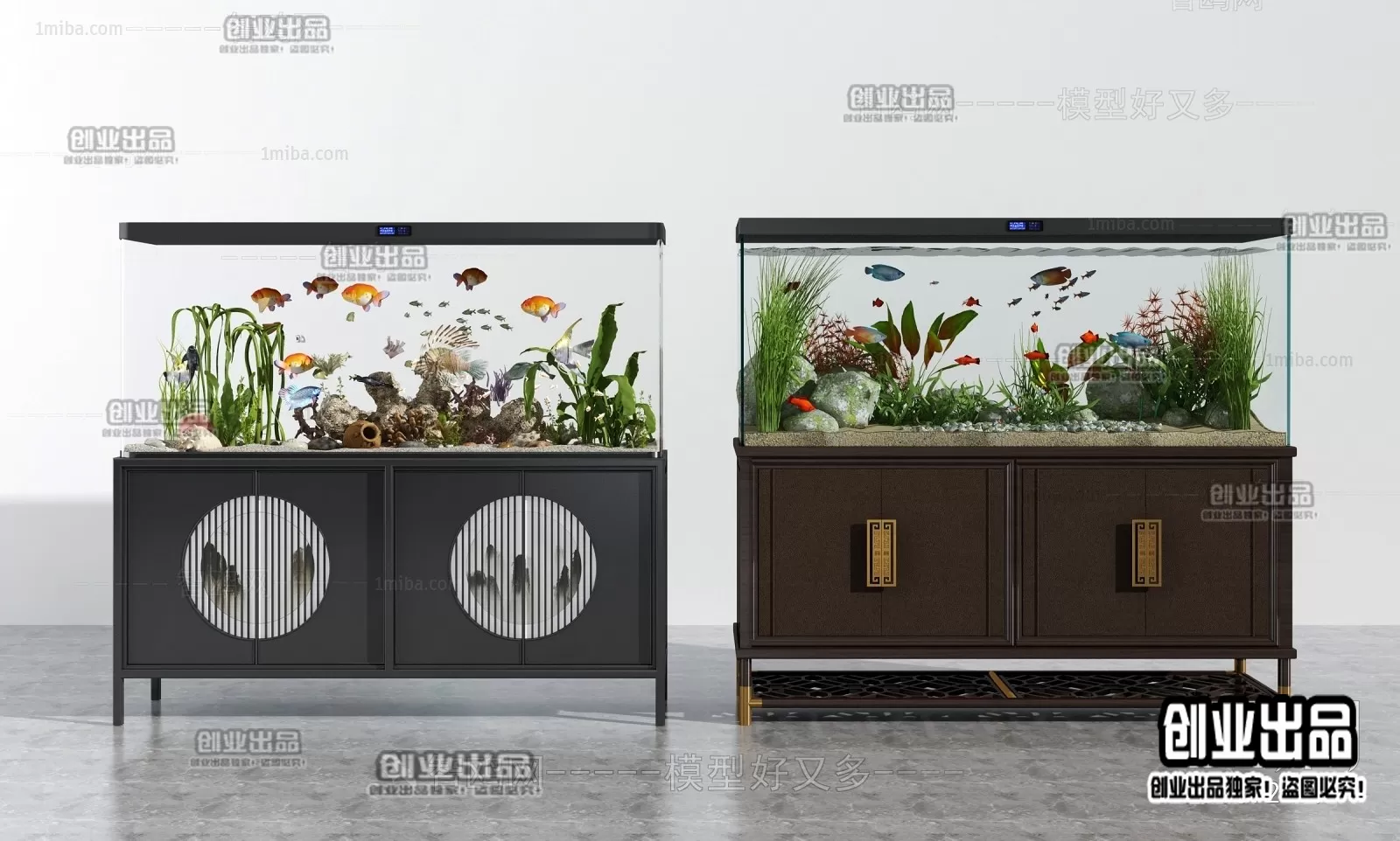 FISH TANK – 8 – FURNITURE 3D MODELS 2022 (VRAY)