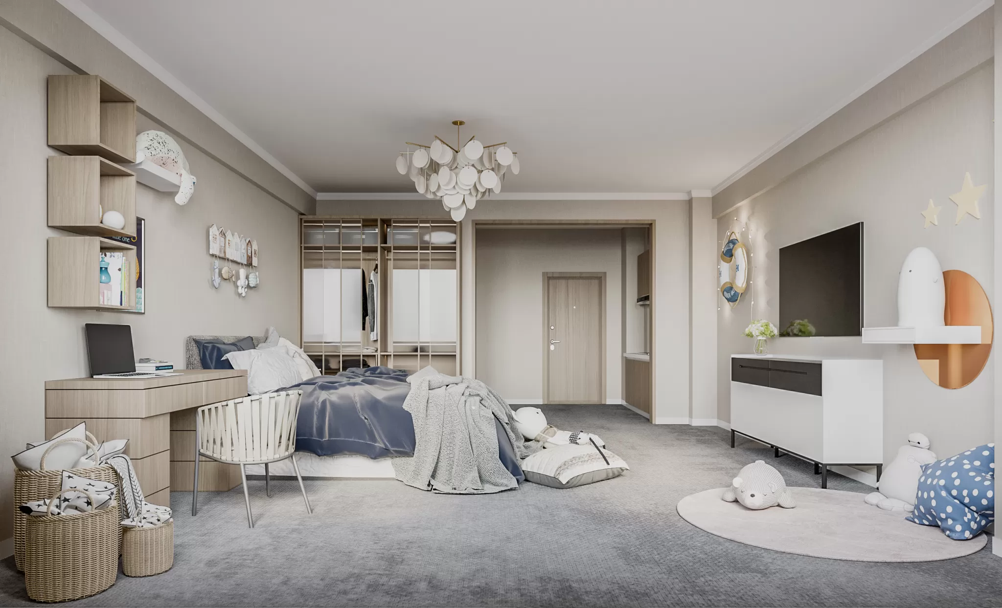 FULL SCENE 3DS MAX – CORONA RENDER – BEDROOM – 054 FULL SCENE 3DS MAX – CORONA RENDER – BEDROOM – 054