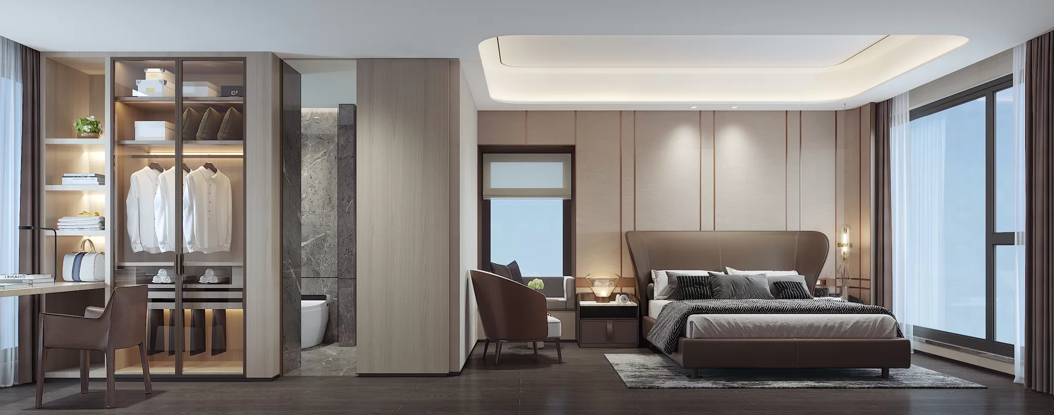 FULL SCENE 3DS MAX – CORONA RENDER – BEDROOM – 083