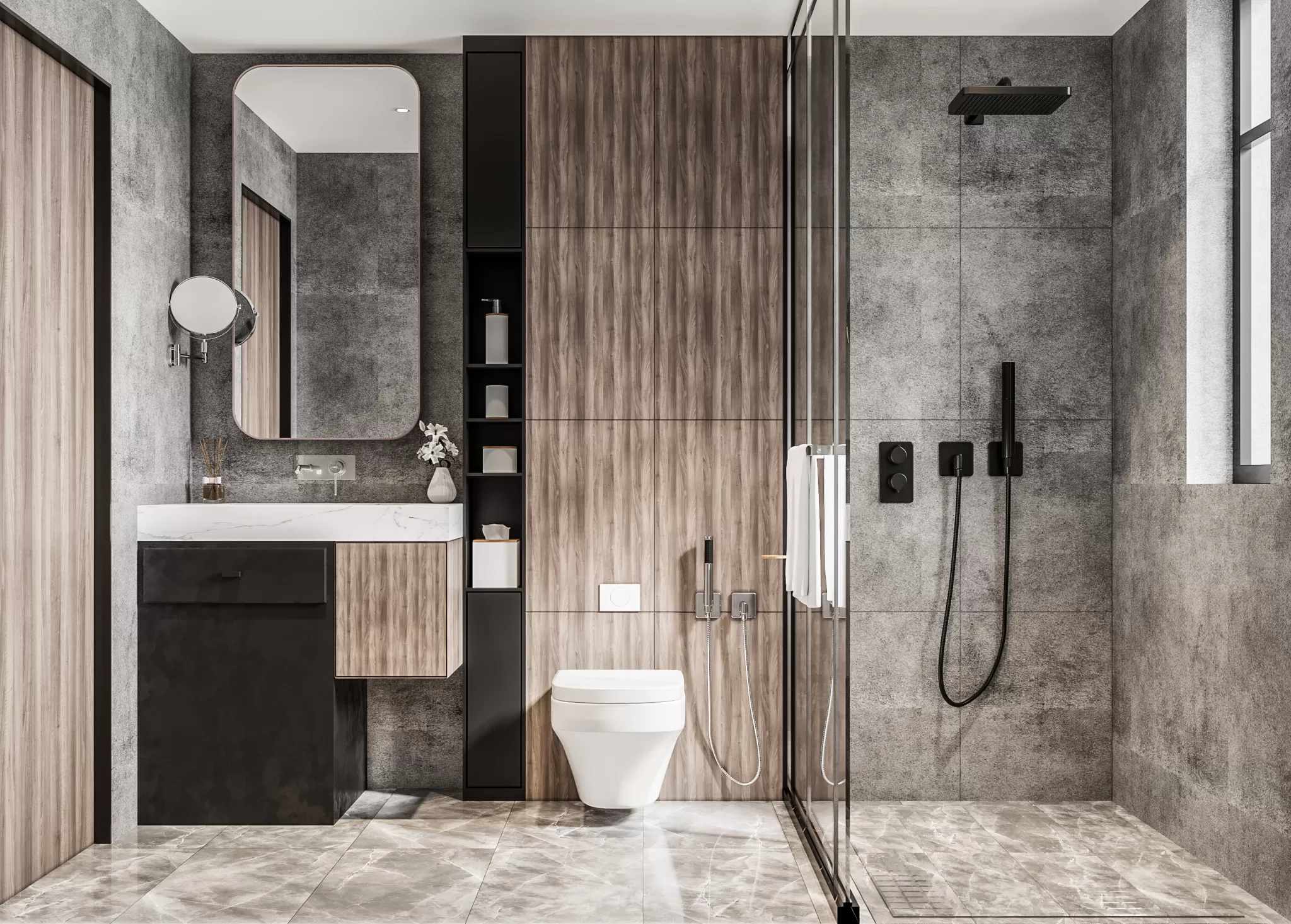 FULL SCENE 3DS MAX – CORONA RENDER – BATHROOM – 001