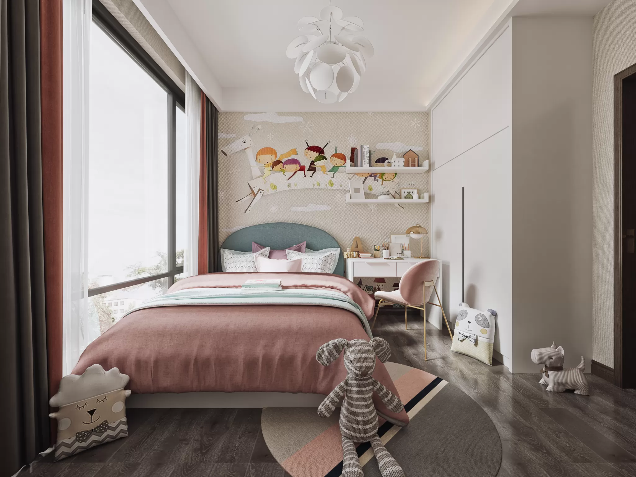FULL SCENE 3DS MAX – CORONA RENDER – CHILDROOM – 003
