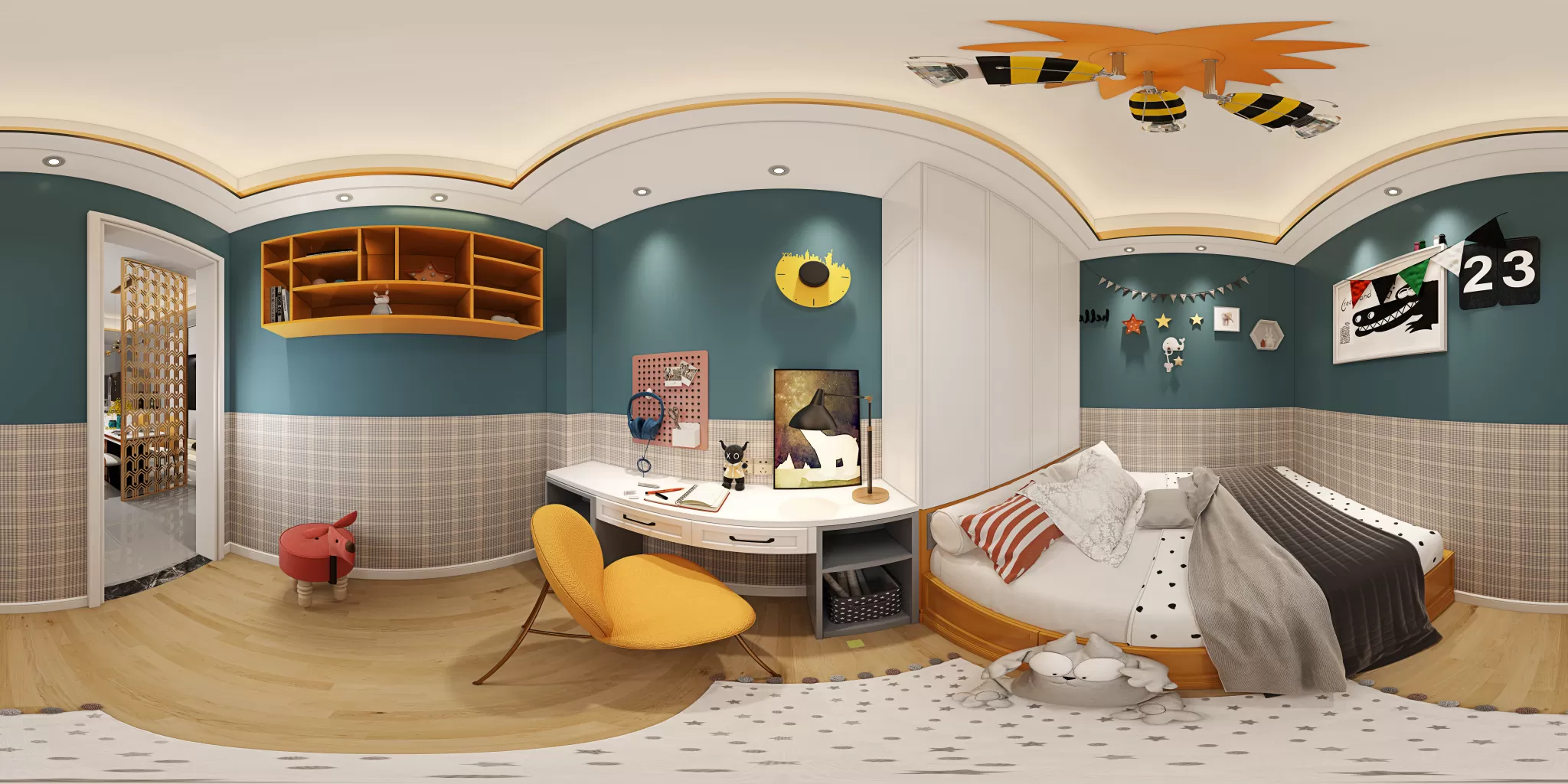 FULL SCENE 3DS MAX – CORONA RENDER – CHILDROOM – 008