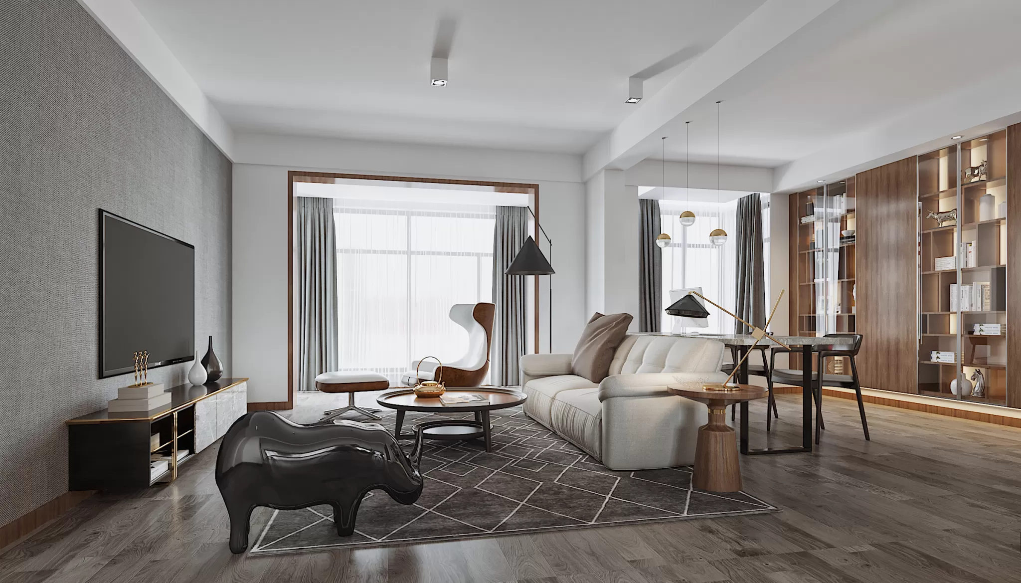 FULL SCENE 3DS MAX – CORONA RENDER – RESTAURANTS – 009