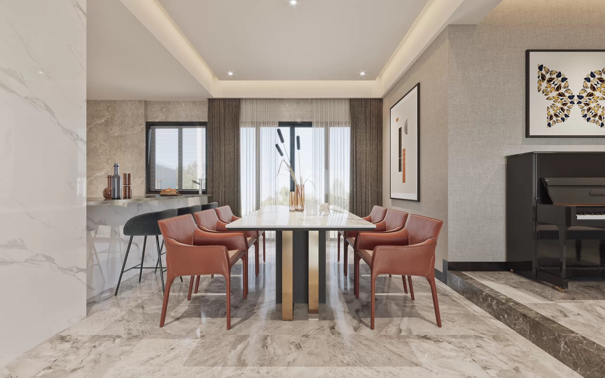 FULL SCENE 3DS MAX – CORONA RENDER – RESTAURANTS – 012