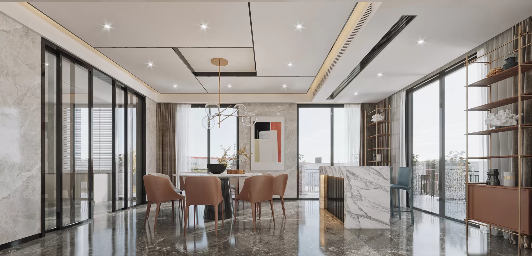 FULL SCENE 3DS MAX – CORONA RENDER – RESTAURANTS – 013