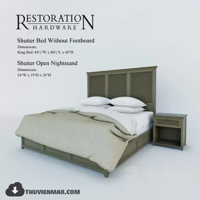 BED 3D MODELS – CLASSIC – 012