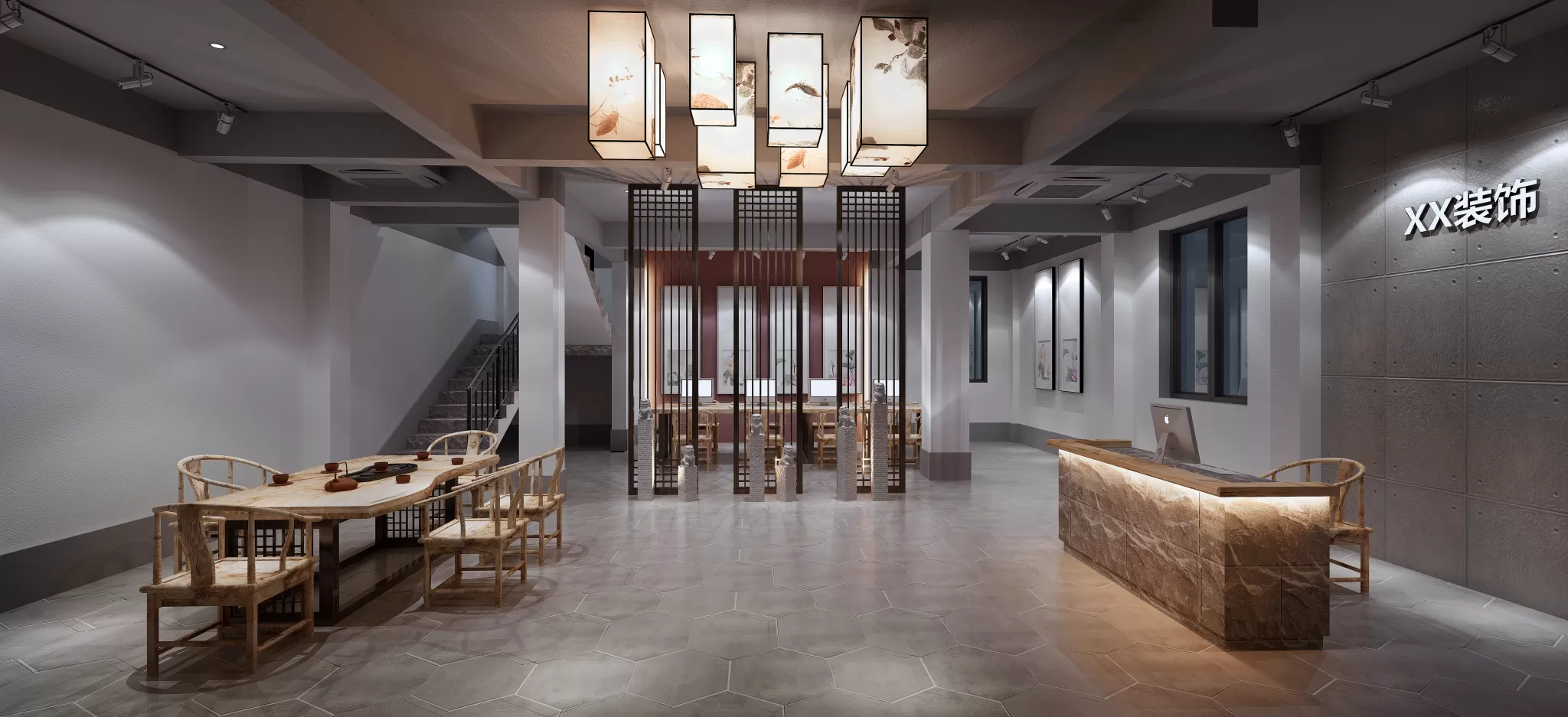 OFFICE – 3D SCENES – BLOCK – 039