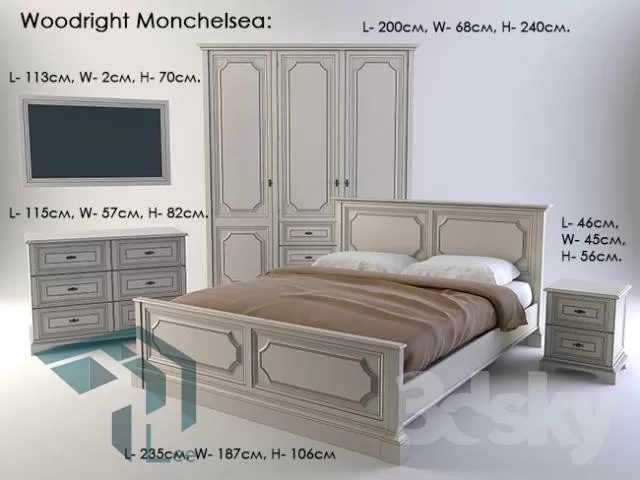 BED 3D MODELS – CLASSIC – 027