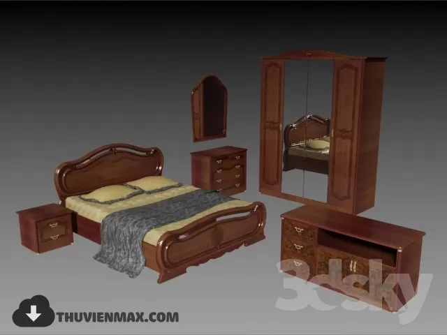 BED 3D MODELS – CLASSIC – 033