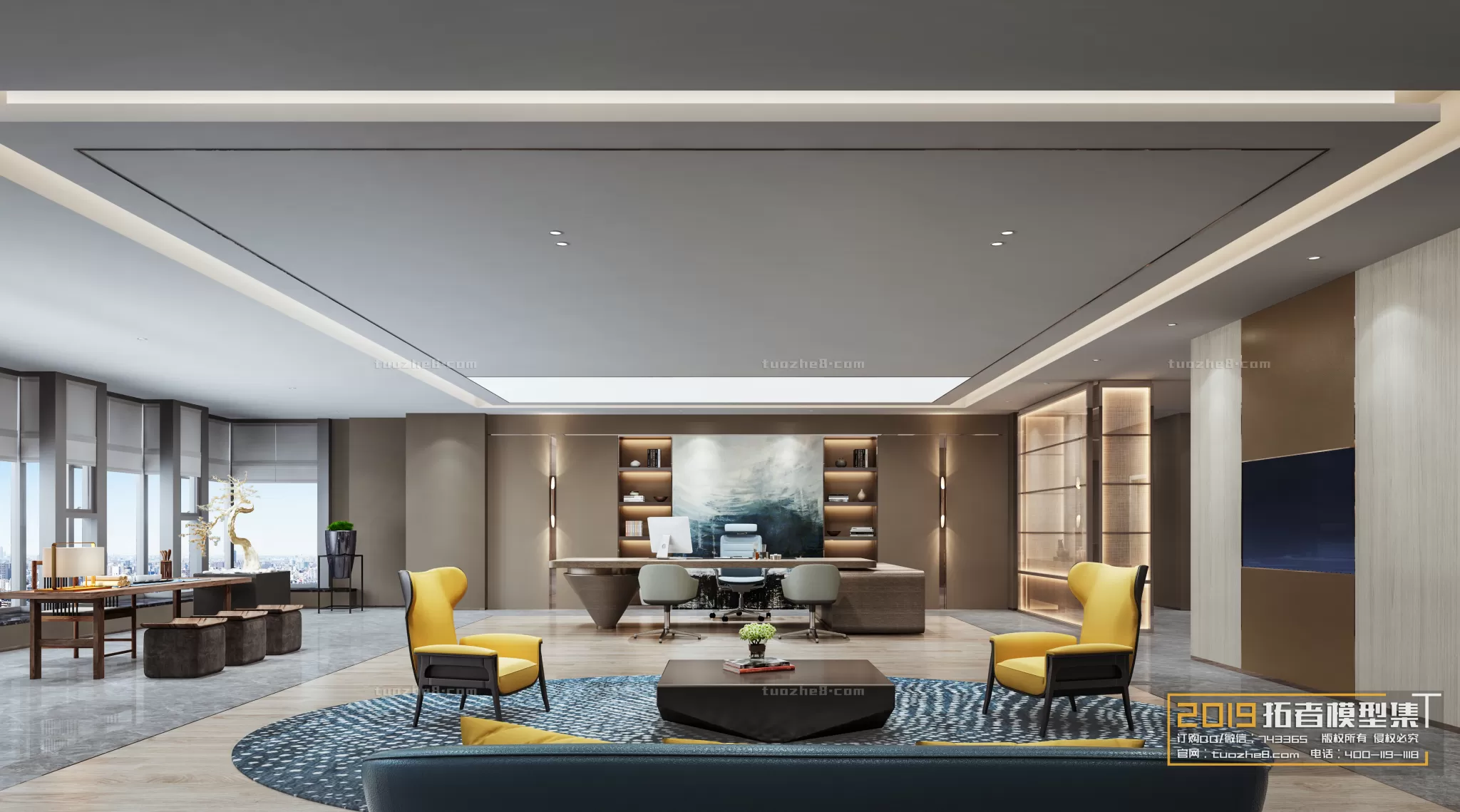 OFFICE – 3D SCENES – BLOCK – 168 OFFICE – 3D SCENES – BLOCK – 168