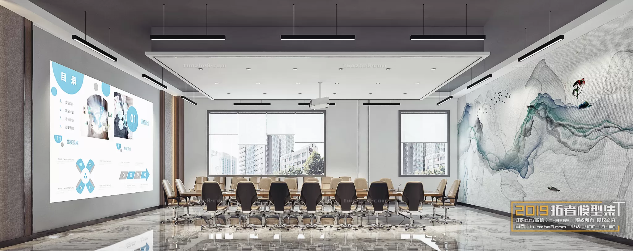 OFFICE – 3D SCENES – BLOCK – 184