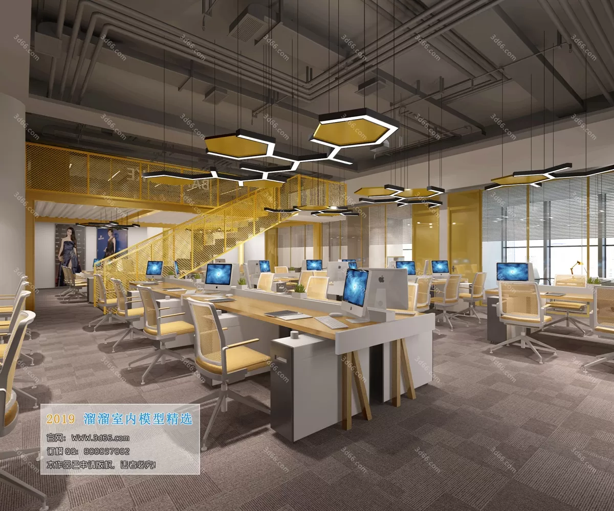 OFFICE – 3D SCENES – BLOCK – 208