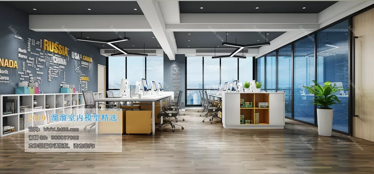 OFFICE – 3D SCENES – BLOCK – 218